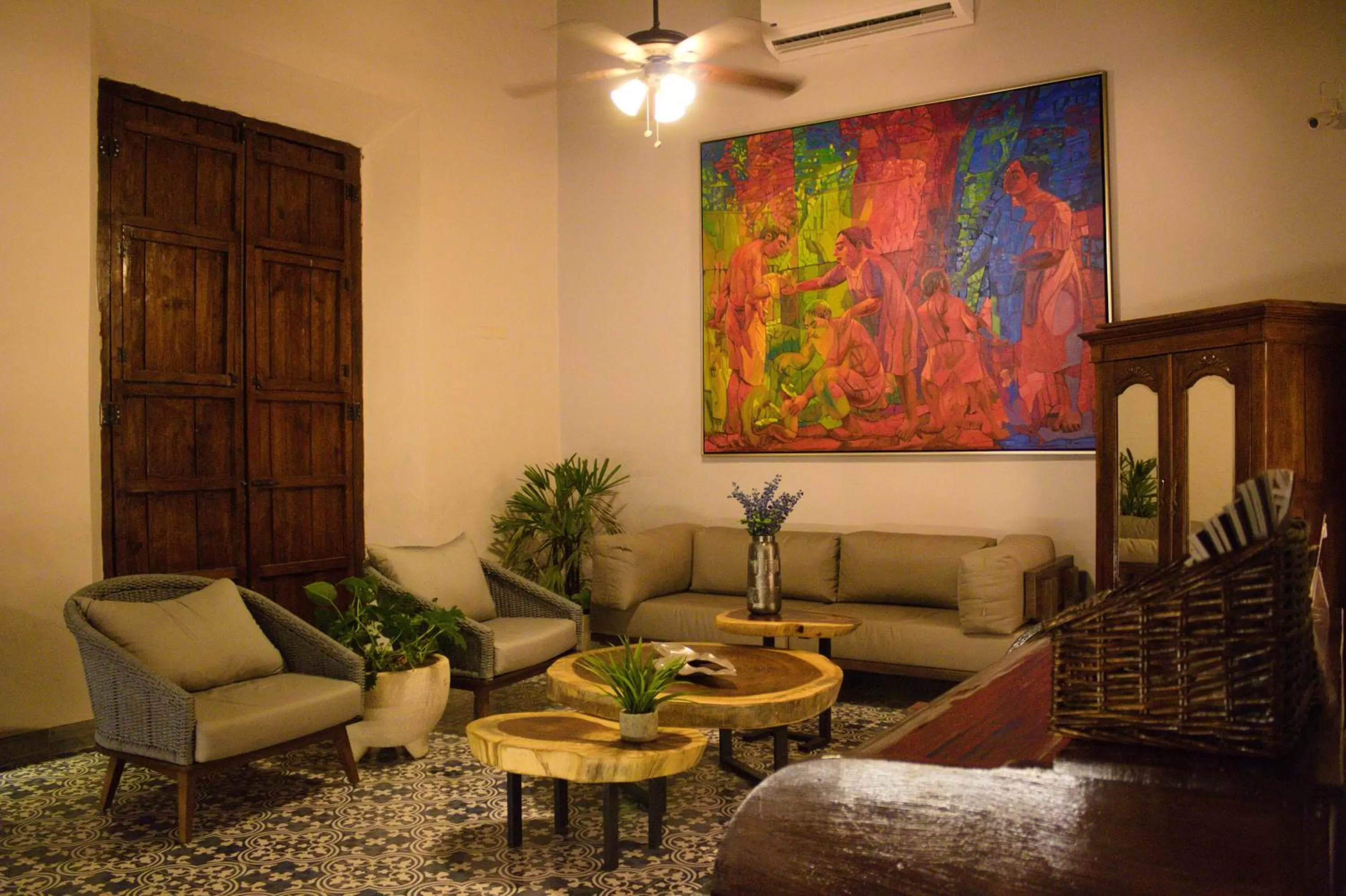 Lobby or reception in Hotel Marionetas