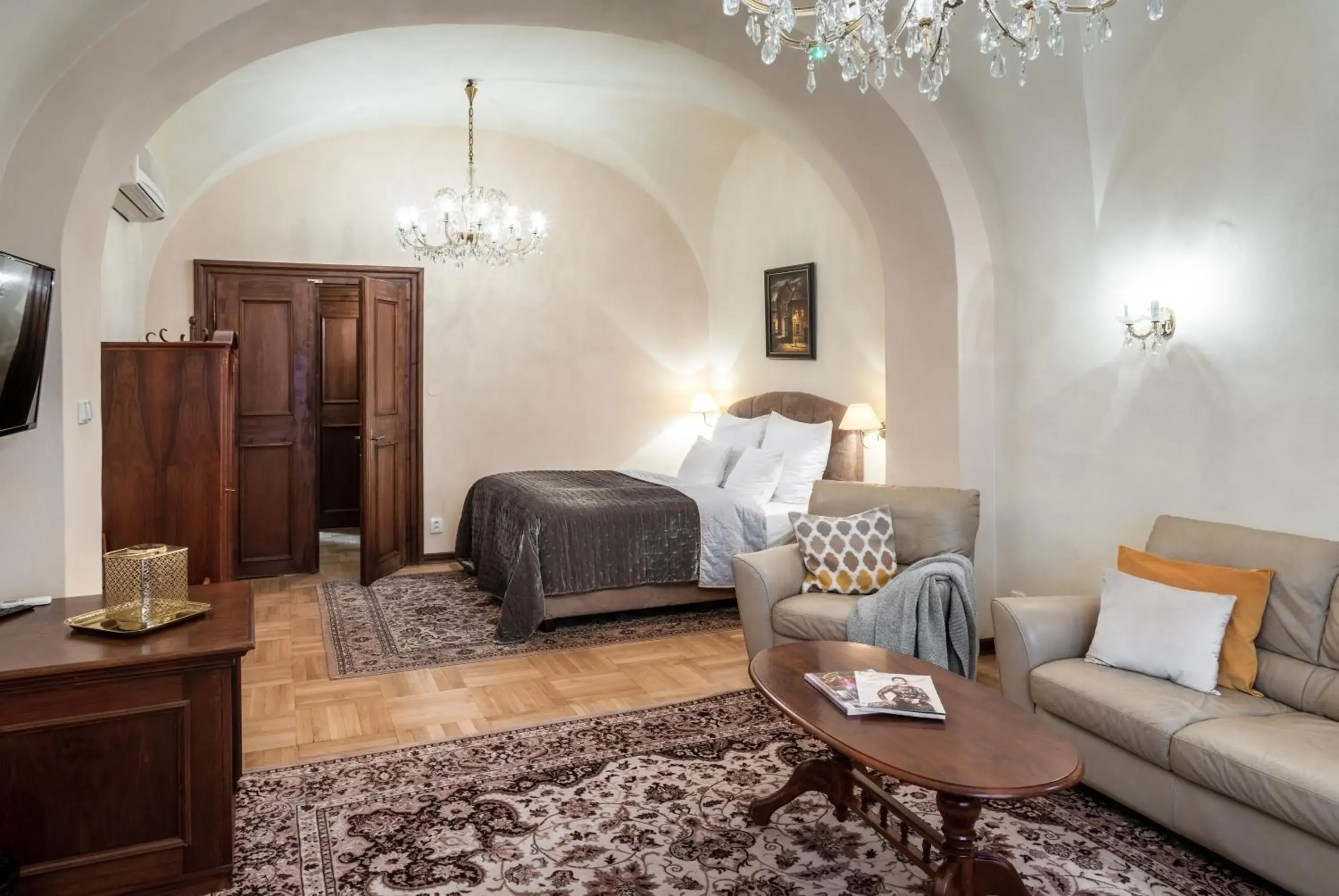 Bed in Aurus Hotel by Prague Residences