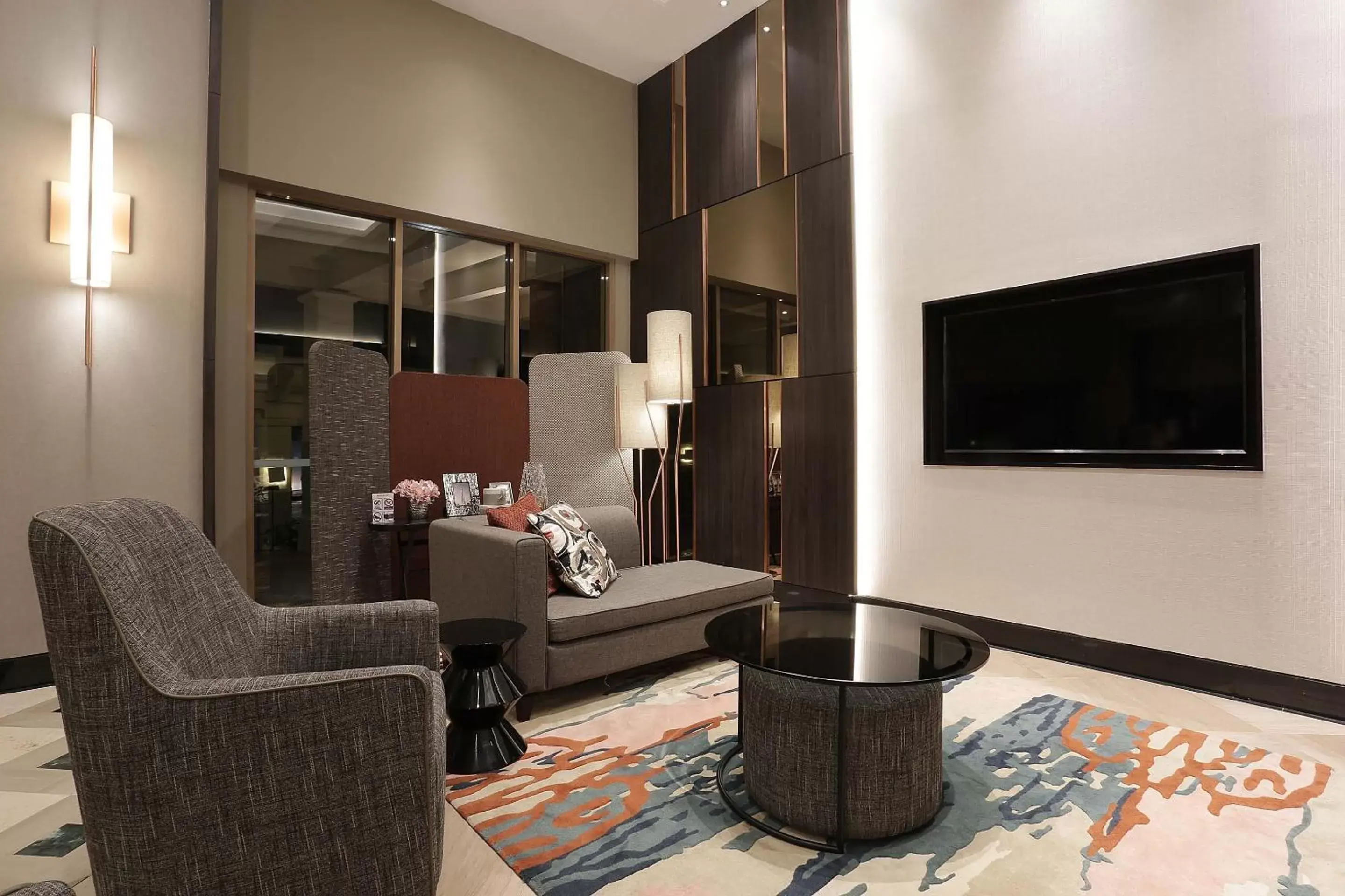 Lobby or reception, TV/Entertainment Center in Somerset Grand Citra Jakarta