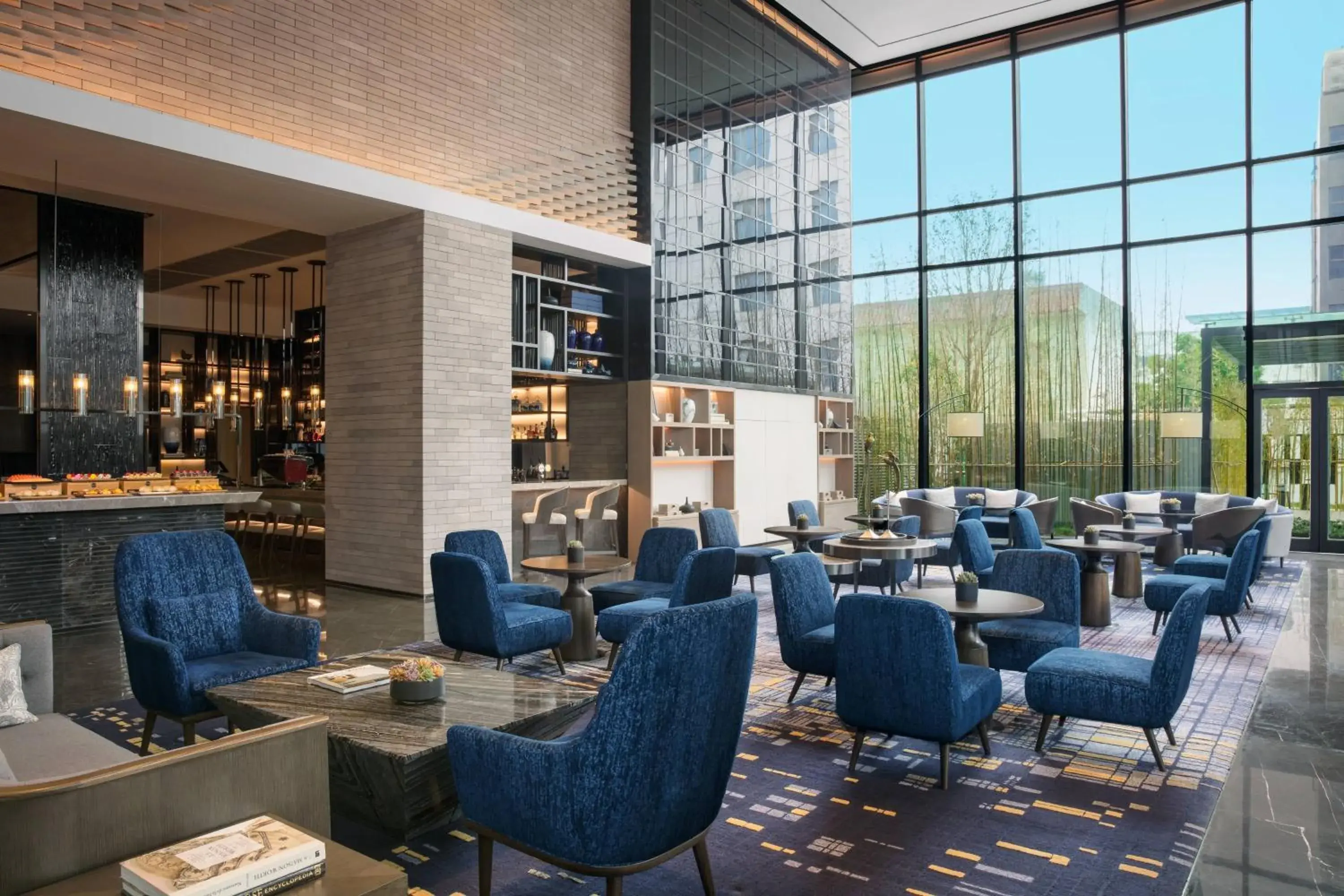 Lounge or bar, Restaurant/Places to Eat in Marriott Nanjing South Hotel