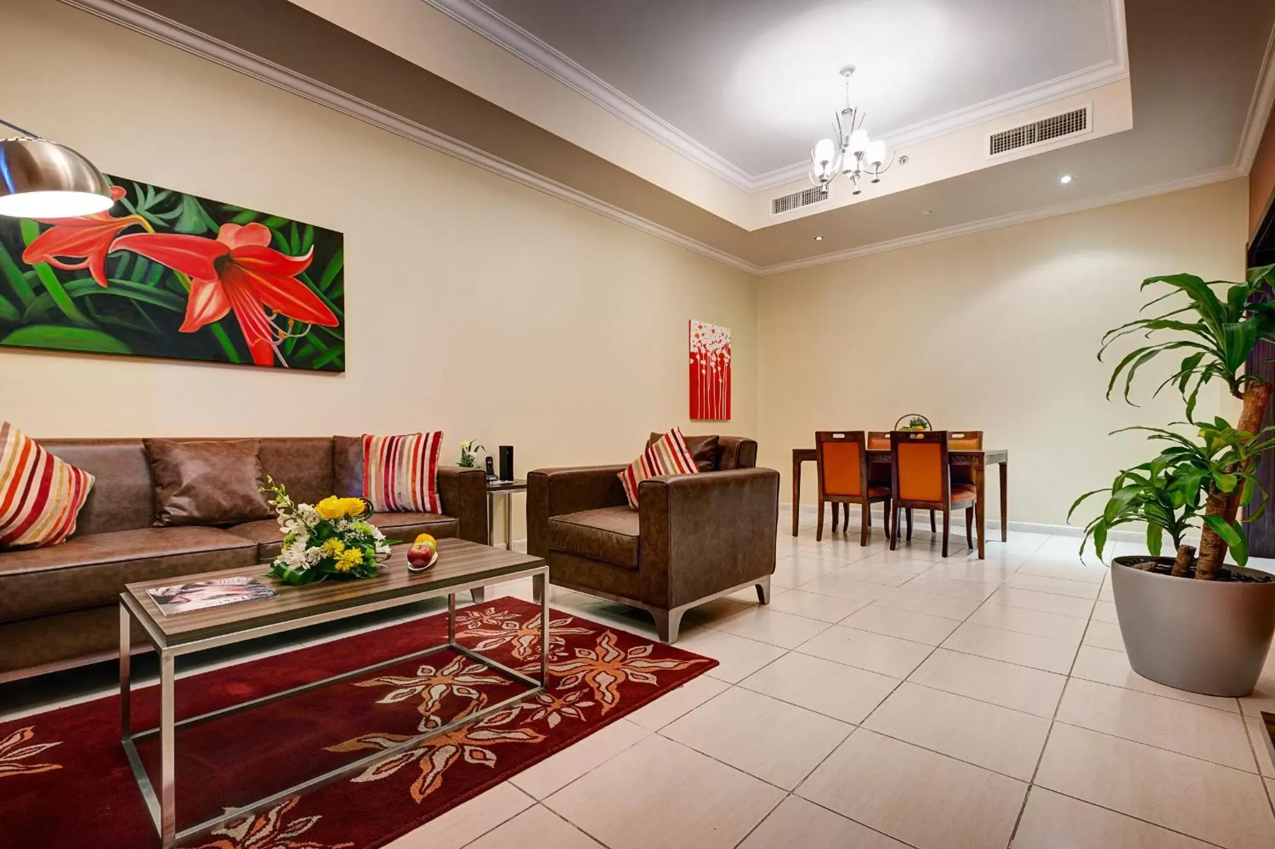 Living room in Abidos Hotel Apartment Dubai Land