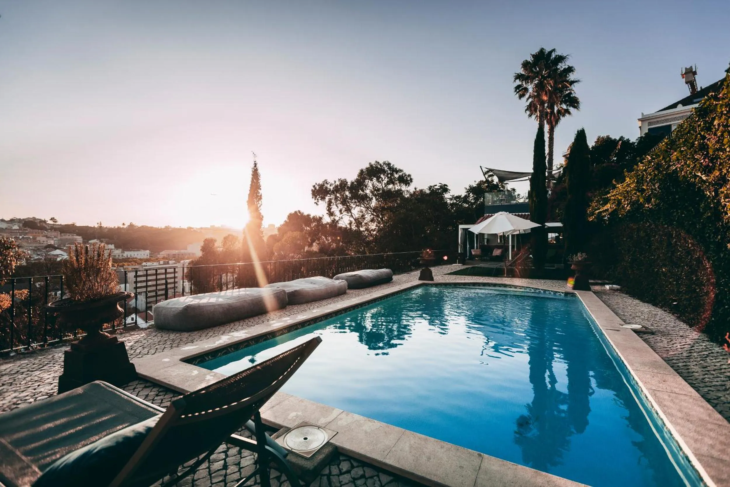 Swimming pool in Torel Palace Lisbon