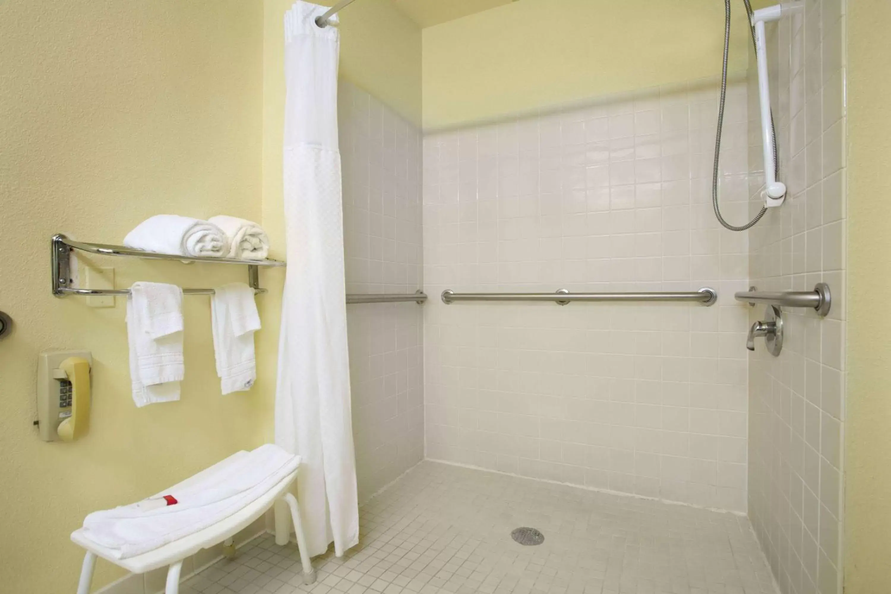 TV and multimedia, Bathroom in Super 8 by Wyndham Lynchburg VA