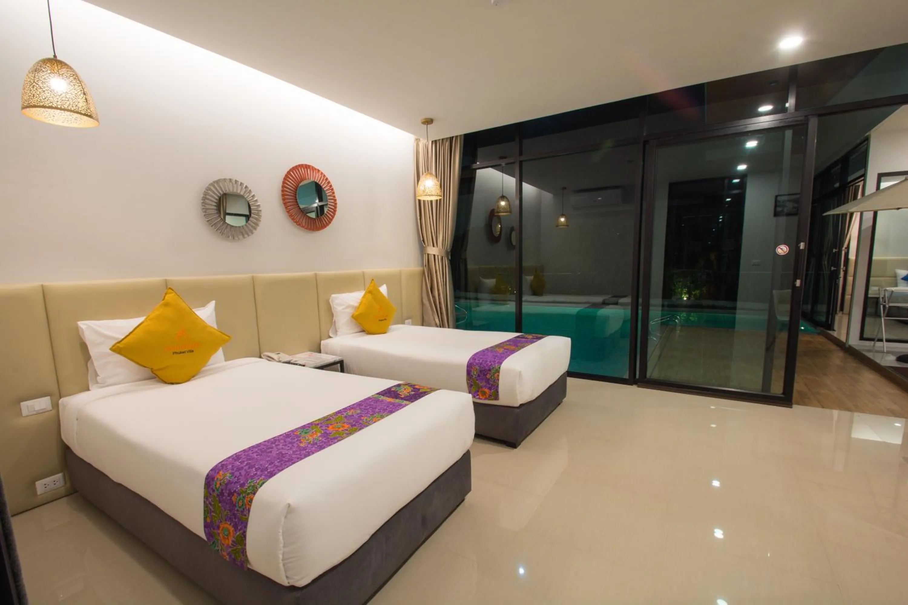 Bedroom, Bed in Good Night Pool Villa Phuket - SHA Plus