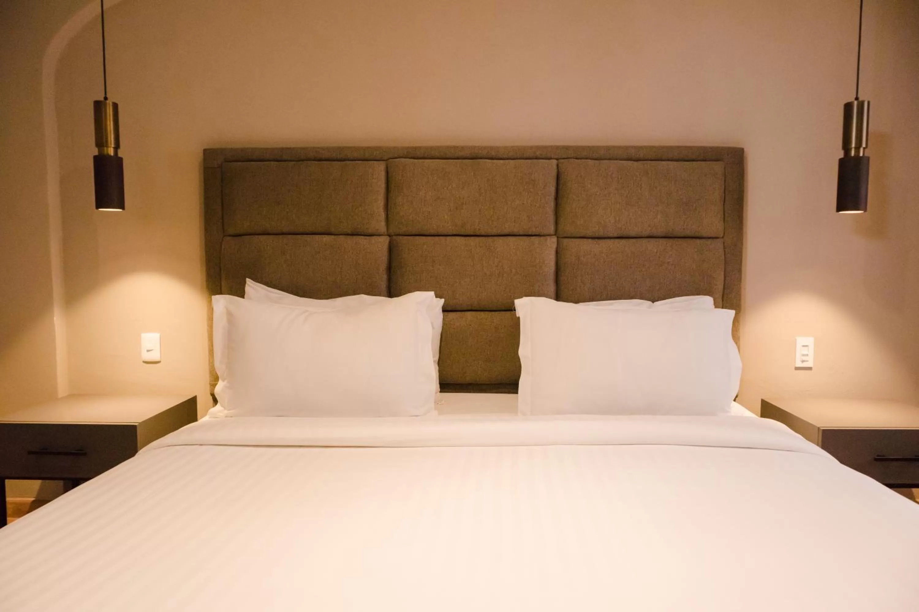 Bed in Mikaella Hotel