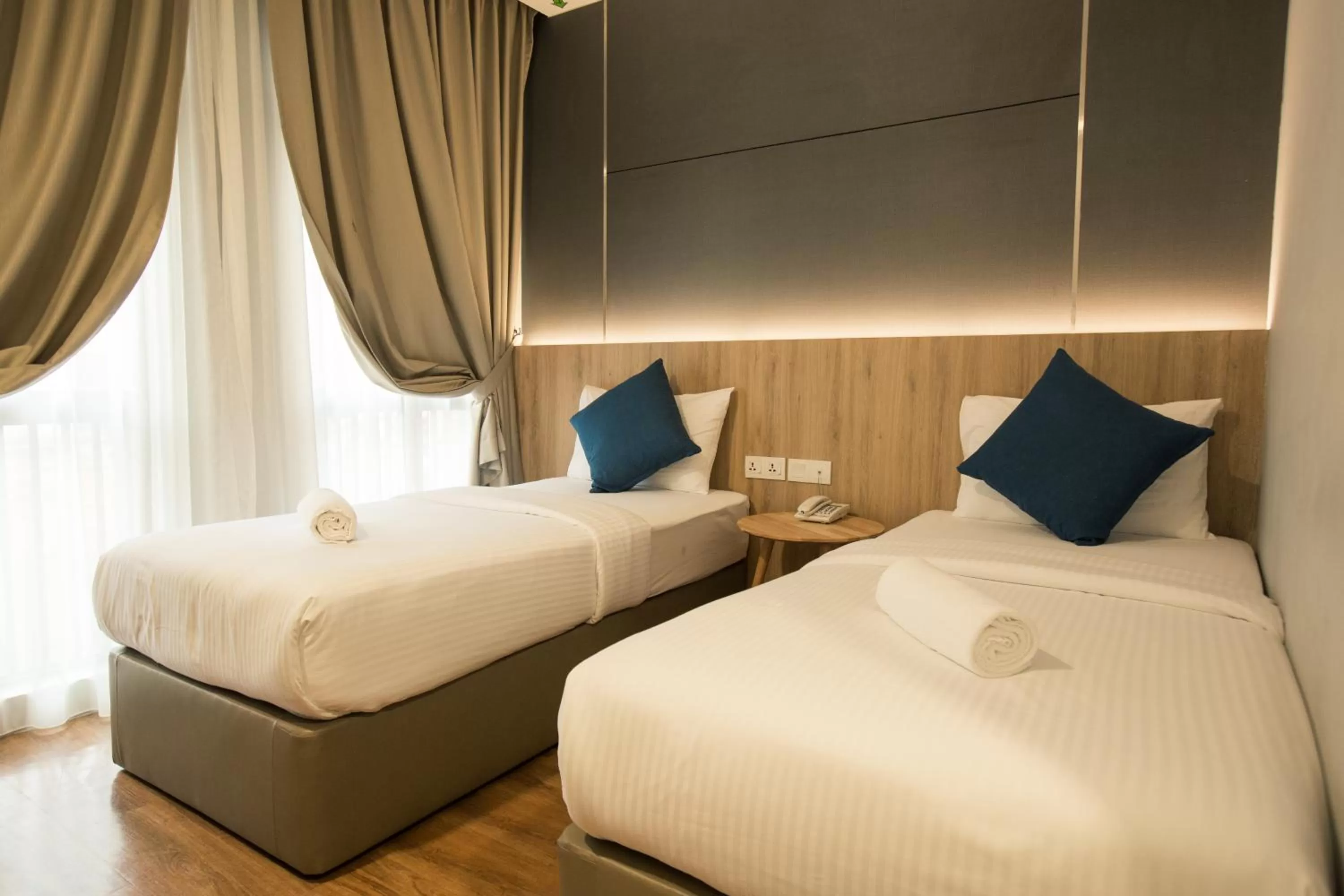 Bed in HOTEL CIQ, JALAN TRUS