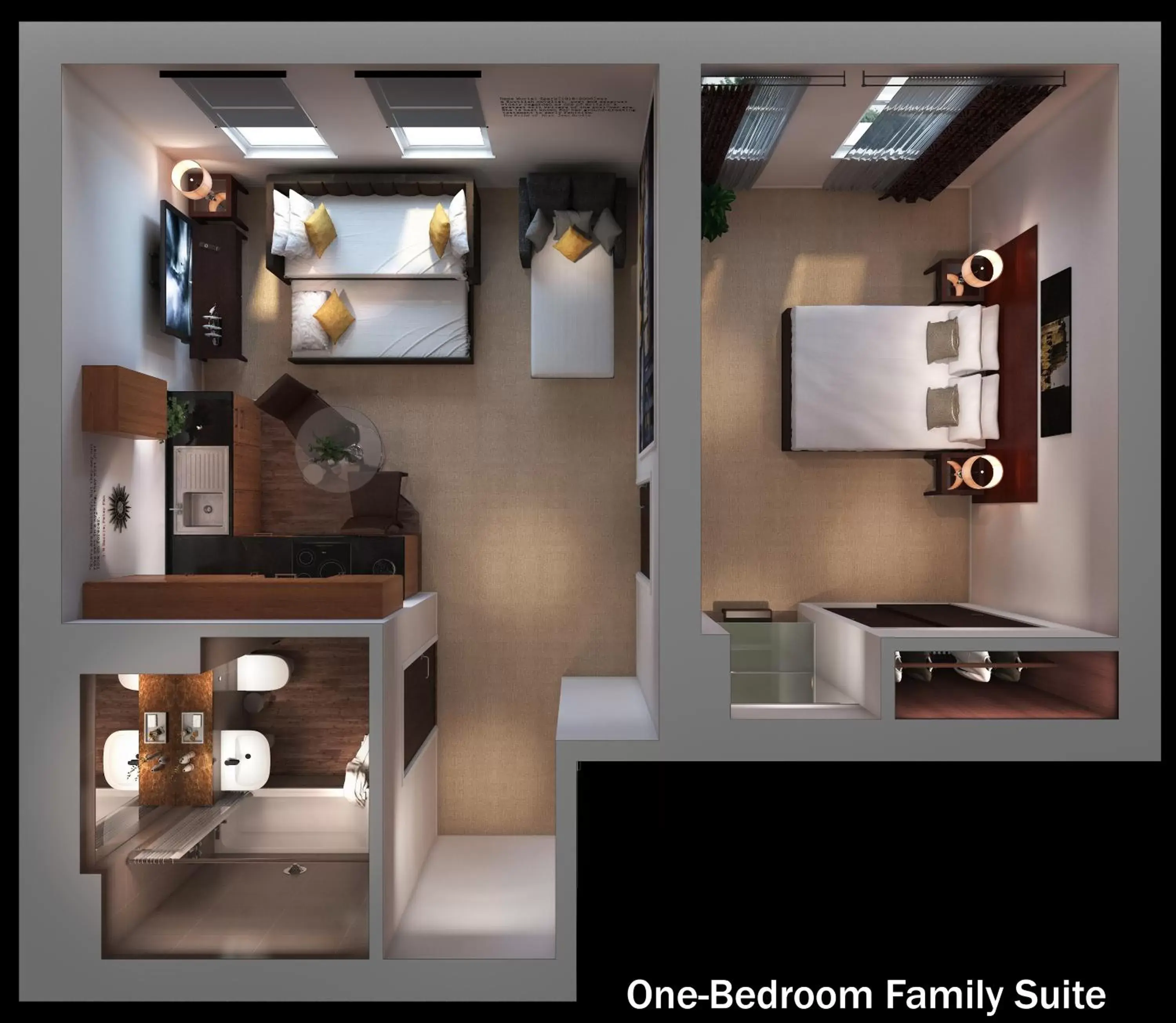 Floor plan, Bathroom in Stewart by Heeton Concept - Aparthotel Edinburgh