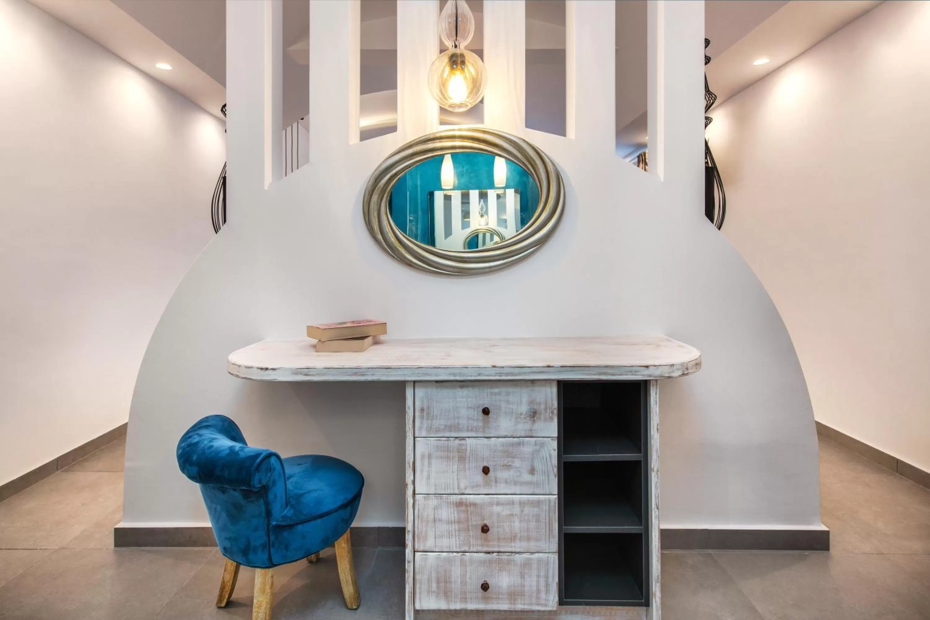 Seating area in Abasa Suites