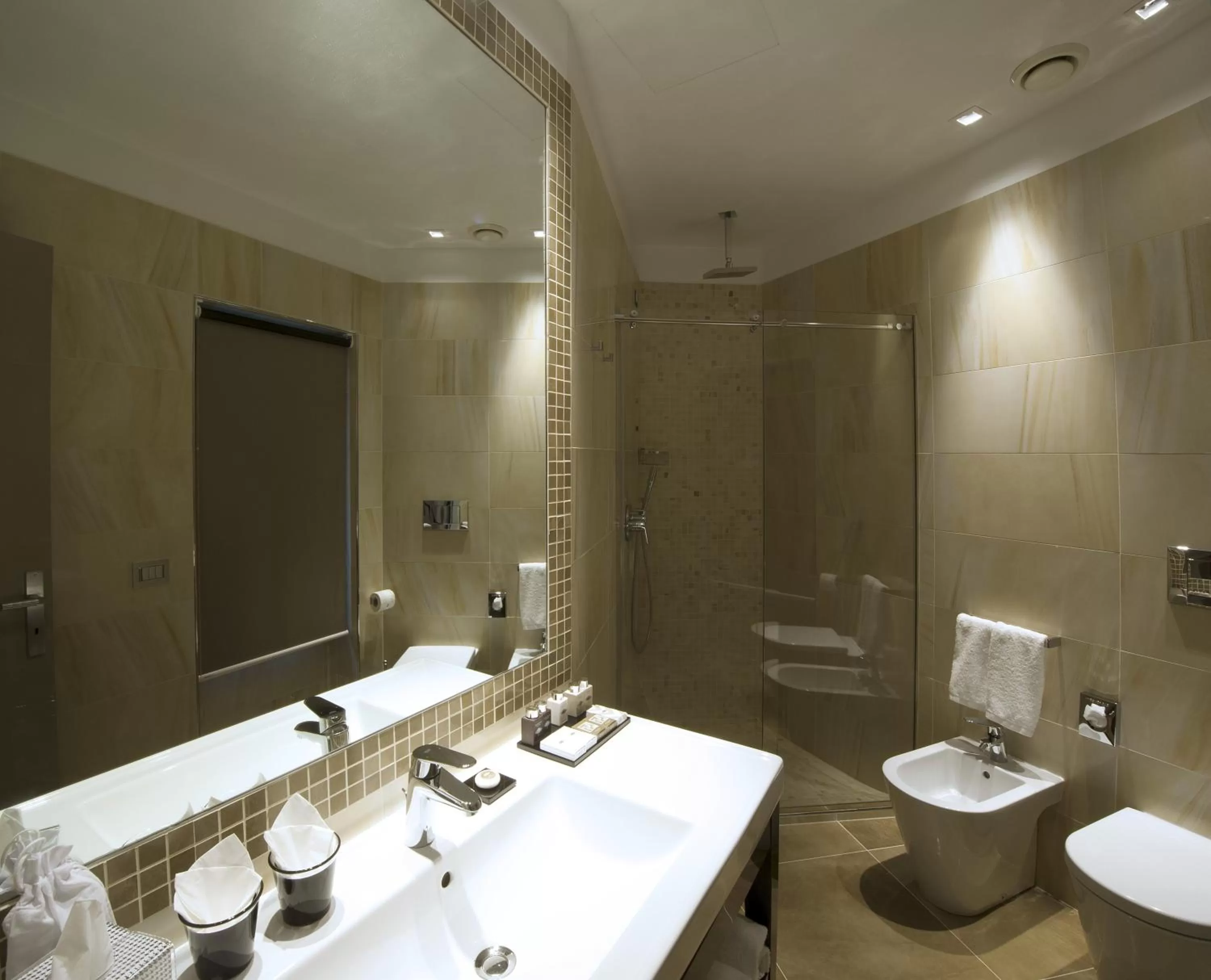 Shower in Harry's Bar Trevi Hotel & Restaurant