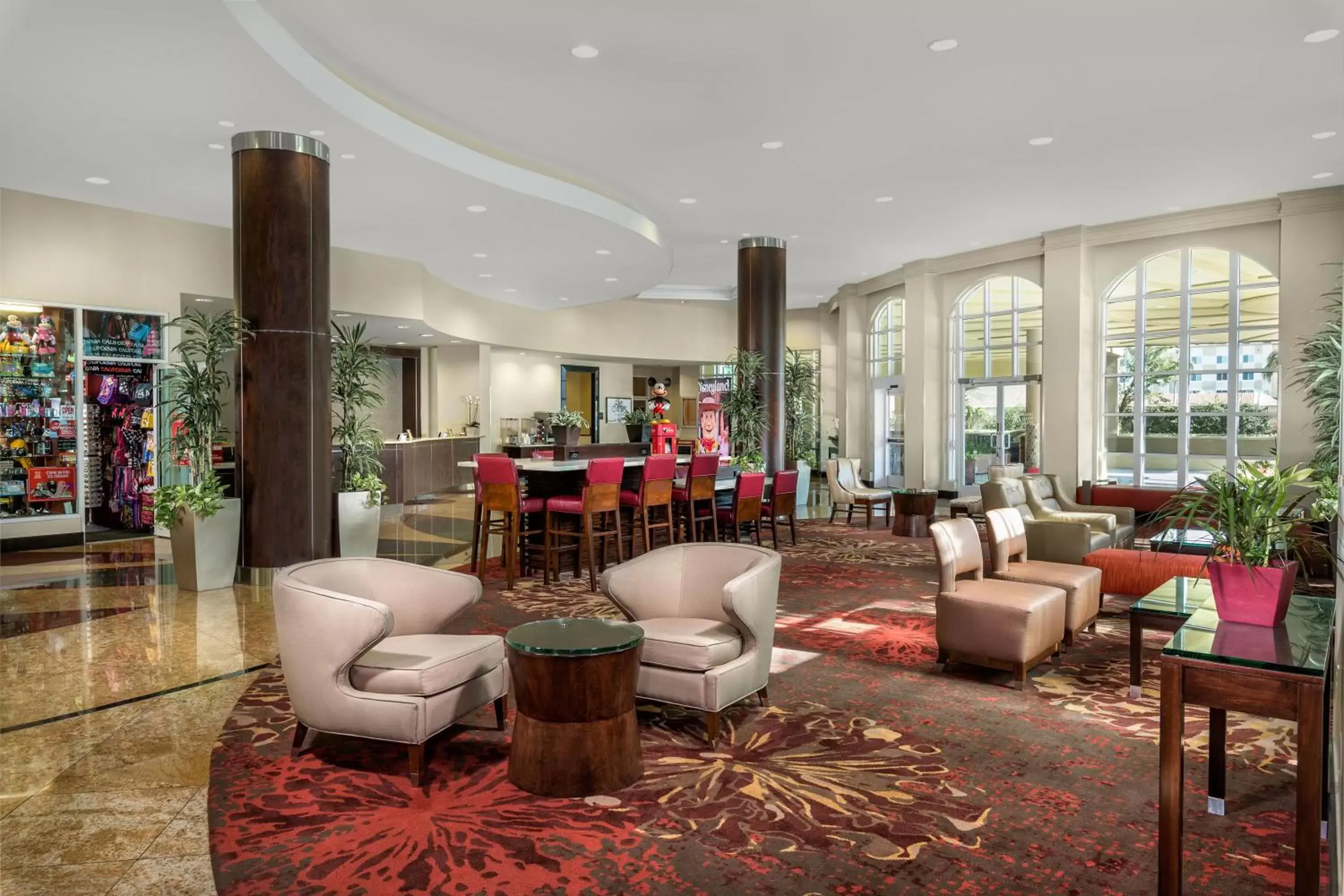 Lobby or reception, Lounge/Bar in Desert Palms Hotel & Suites Anaheim Resort