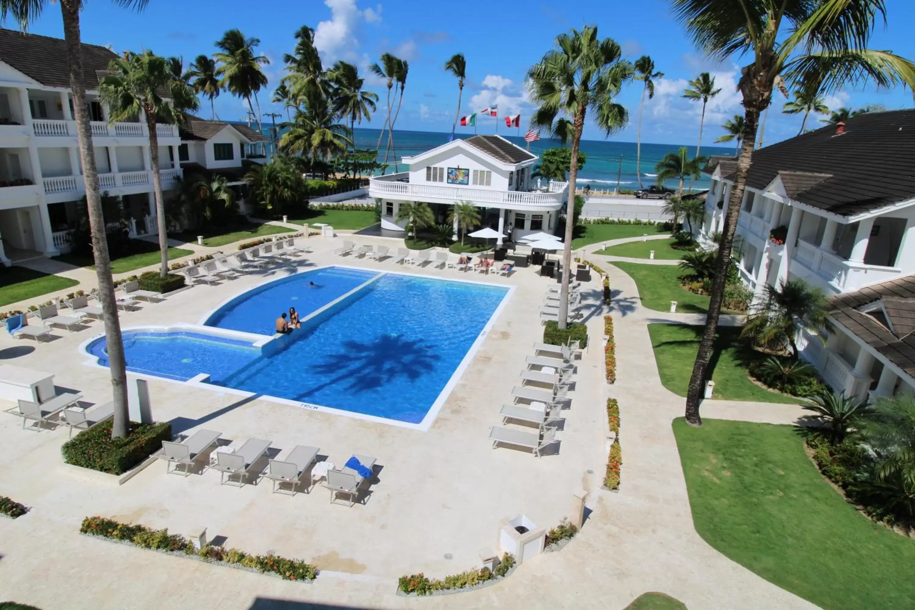 Patio, Pool View in Albachiara Hotel - Las Terrenas