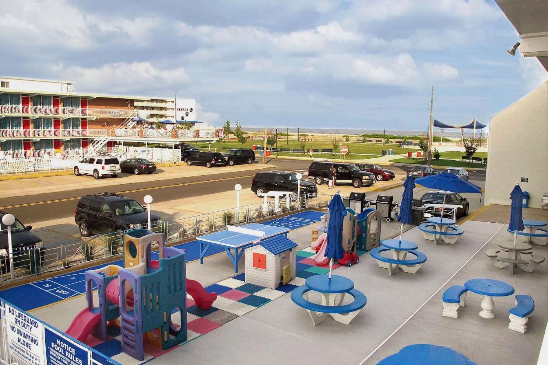 Patio in Cara Mara Resort