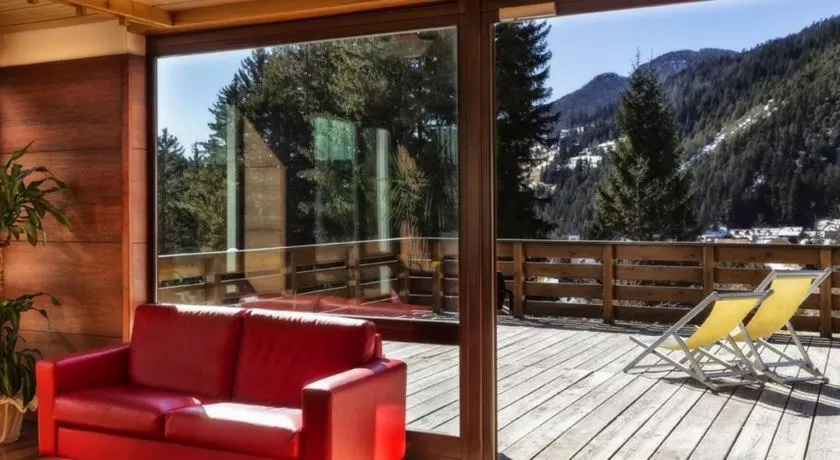 Balcony/Terrace in Hotel Club Regina E Fassa