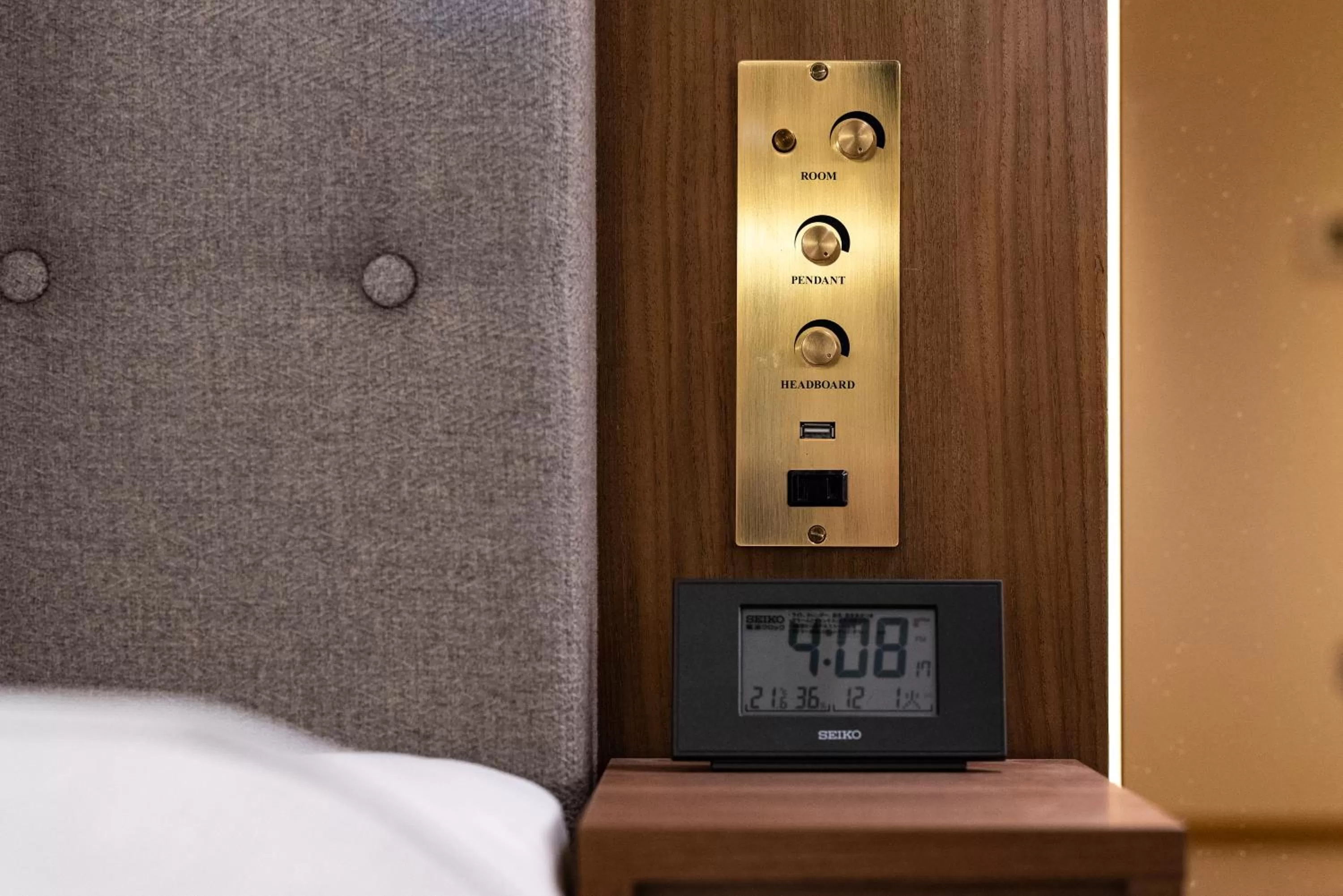 Photo of the whole room, Bed in The OneFive Terrace Fukuoka