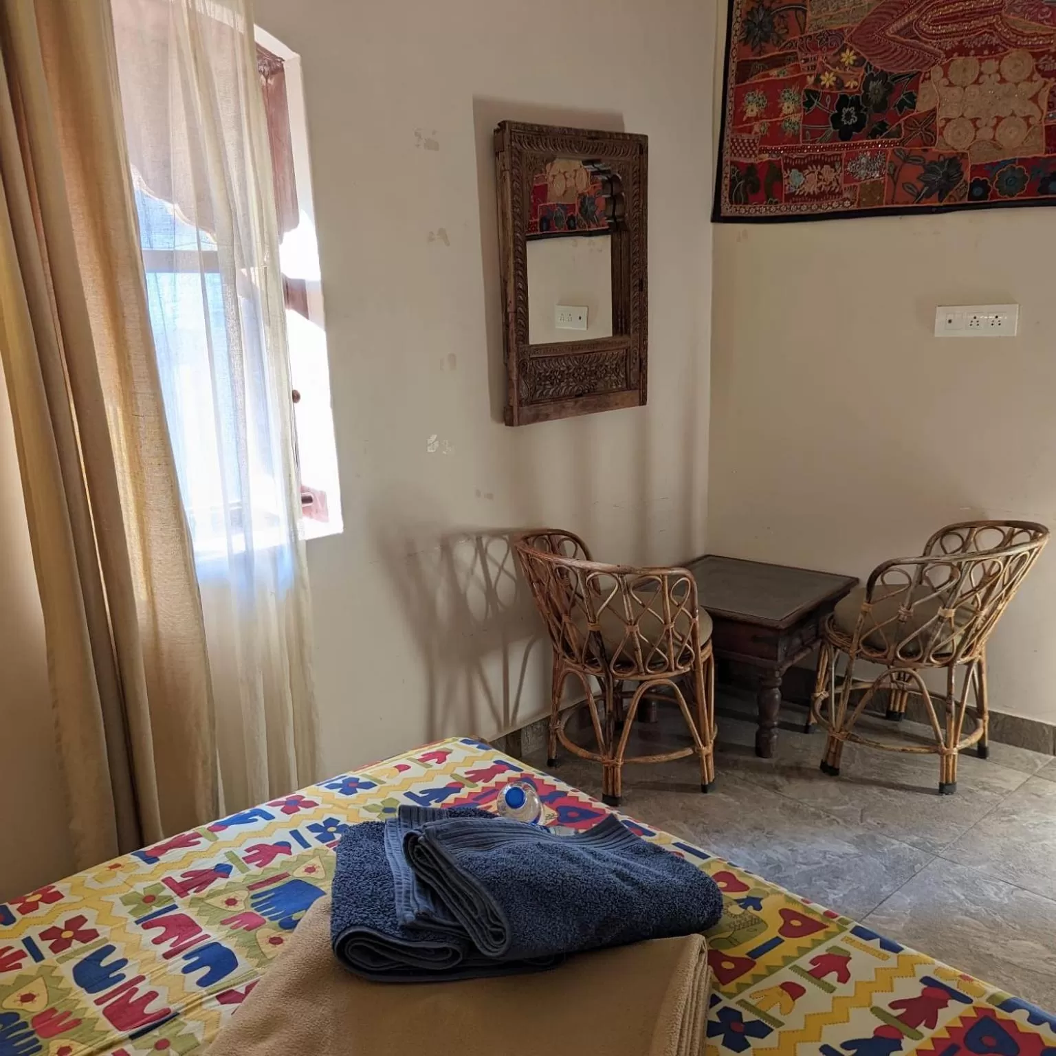 Photo of the whole room, Bed in Corsican Haveli