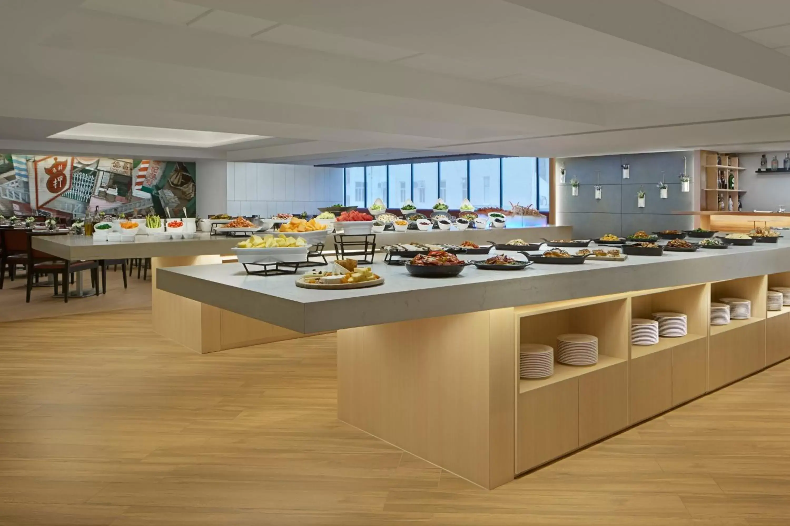 Restaurant/places to eat, Kitchen/Kitchenette in Courtyard by Marriott Hong Kong