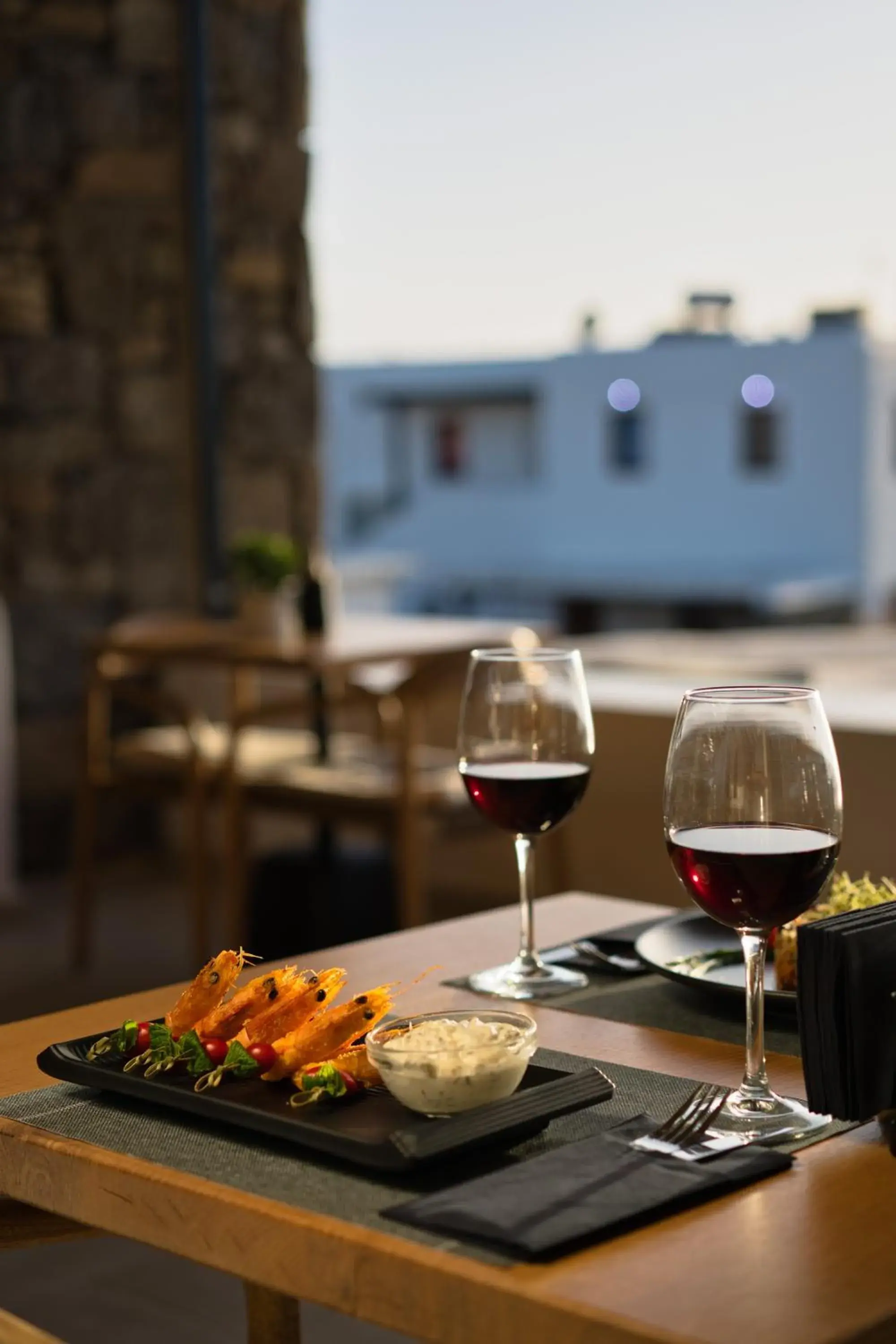 Dinner in Damianos Mykonos Hotel