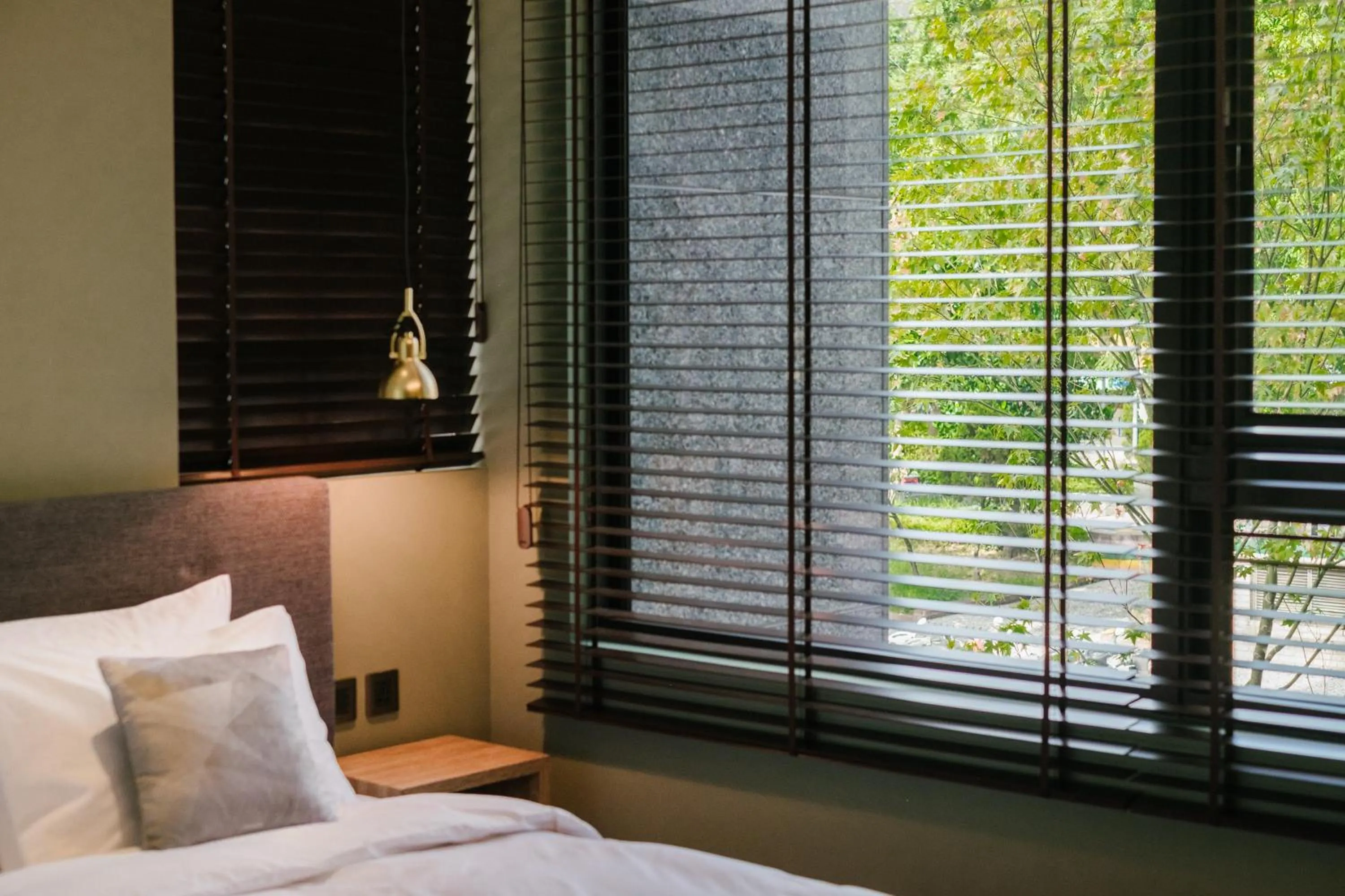 Decorative detail, Bed in Chez Nous