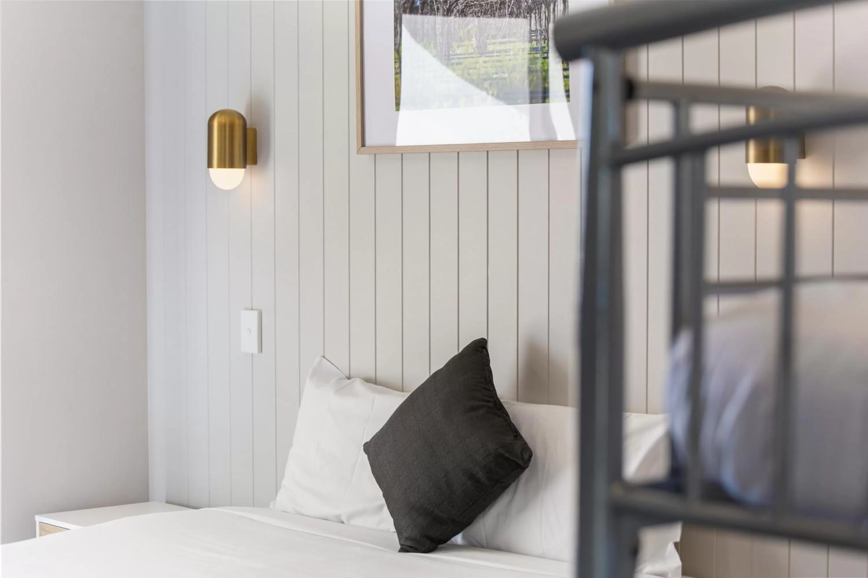 Bed in The Wine Vine Hotel