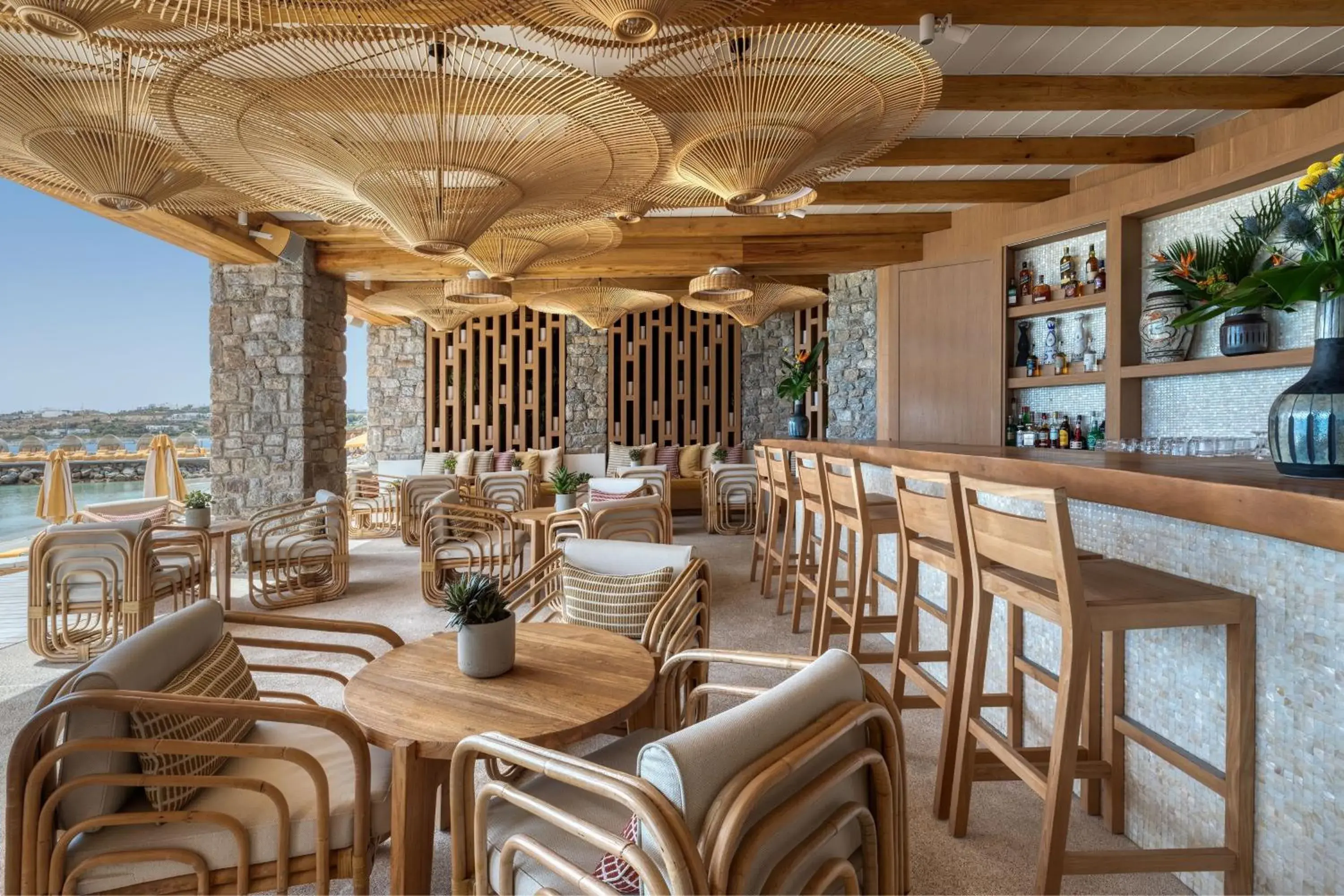 Beach, Lounge/Bar in Santa Marina, a Luxury Collection Resort, Mykonos