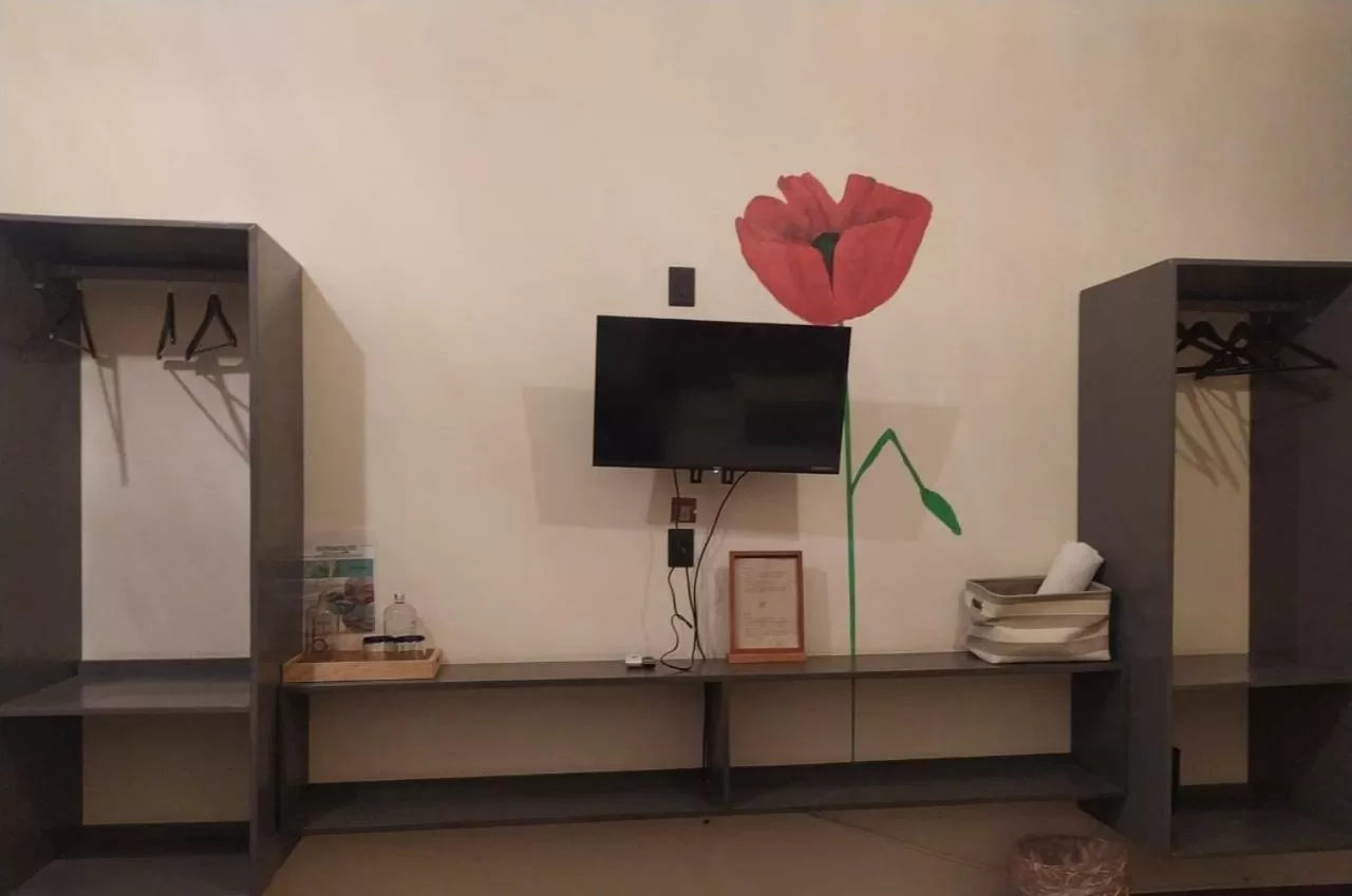 Communal lounge/ TV room in Hotel Sur Bacalar