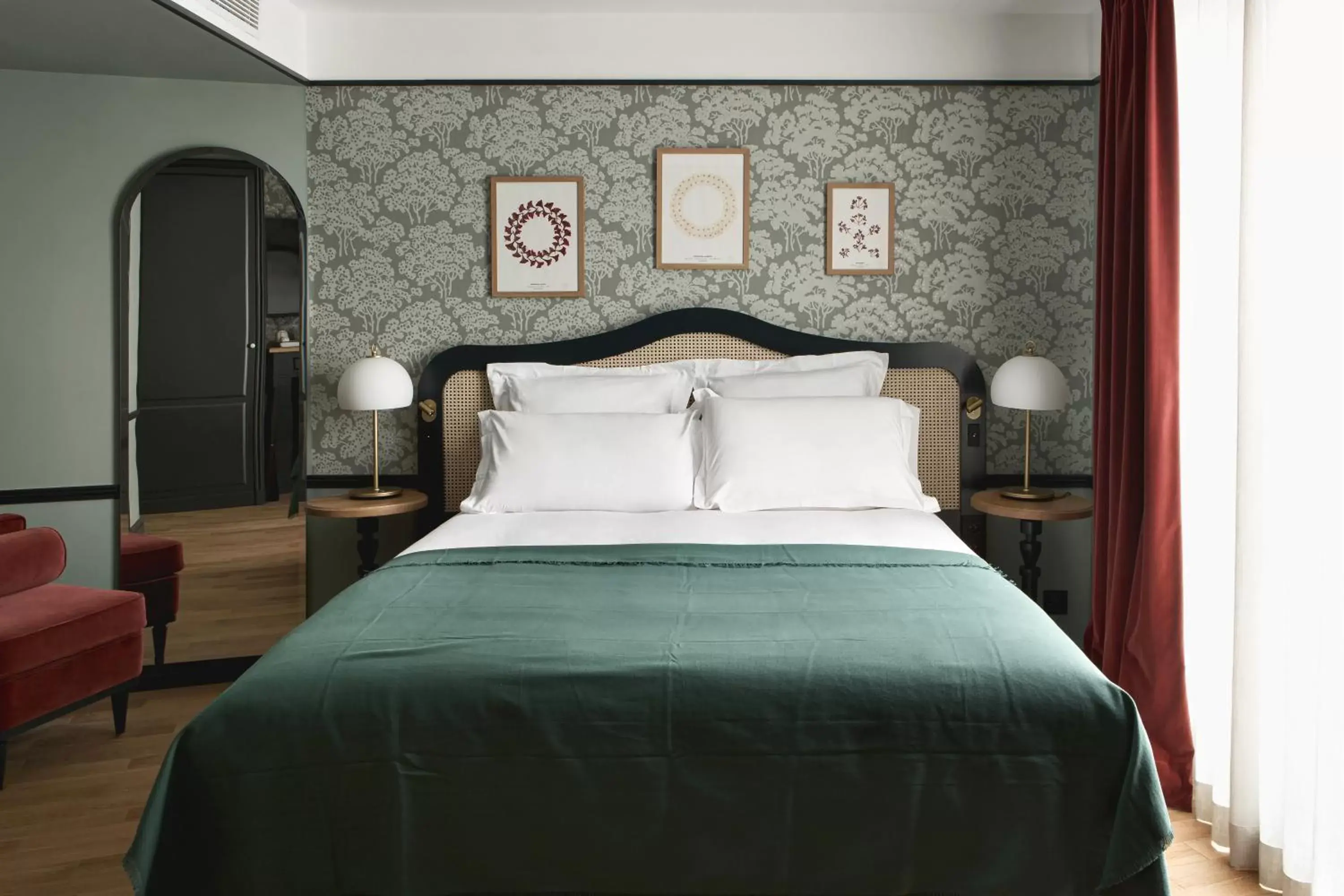 Bed in Hôtel Botaniste