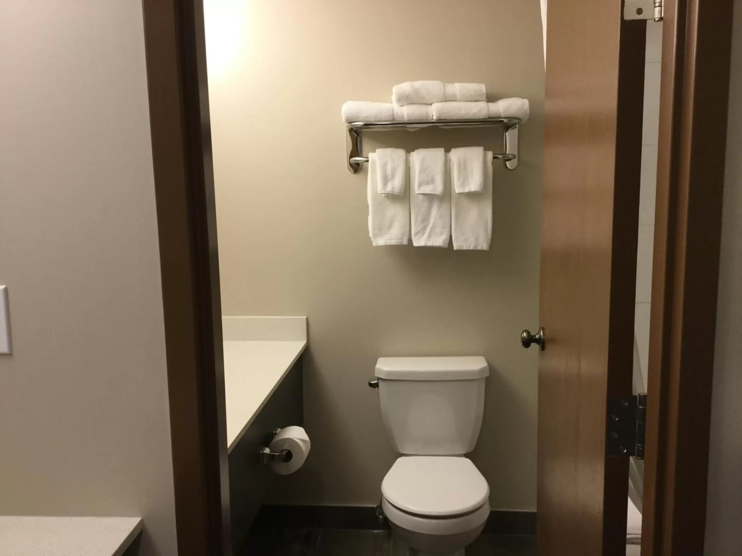 Bathroom in Super 8 by Wyndham Spruce Grove