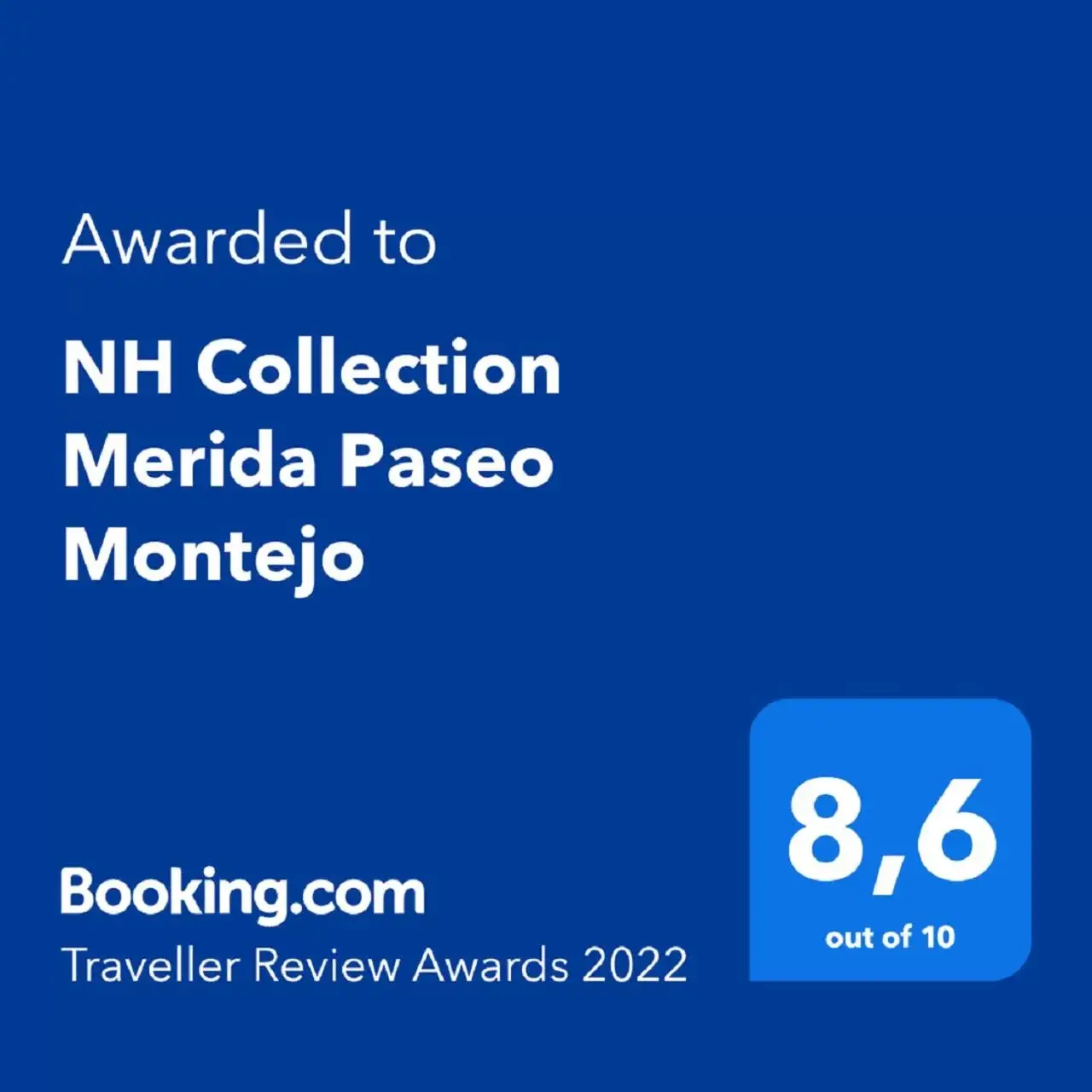 Certificate/Award, Logo/Certificate/Sign/Award in NH Collection Merida Paseo Montejo