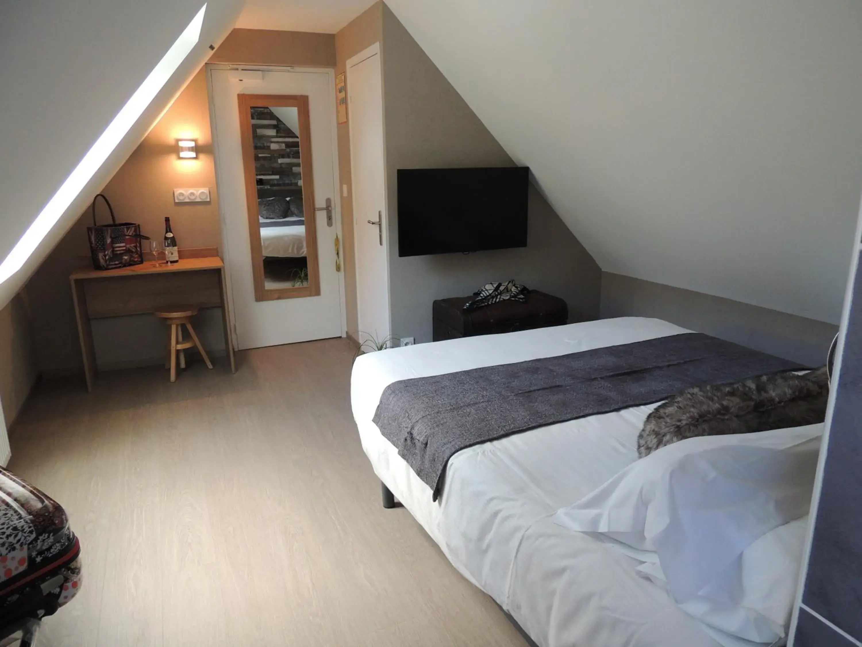 Photo of the whole room, Bed in Logis Hôtel Les Coudercous