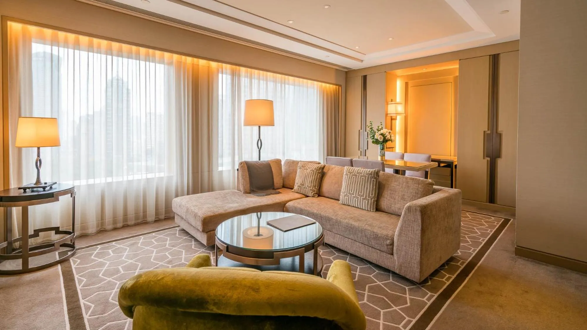 Living room in IFC Residence