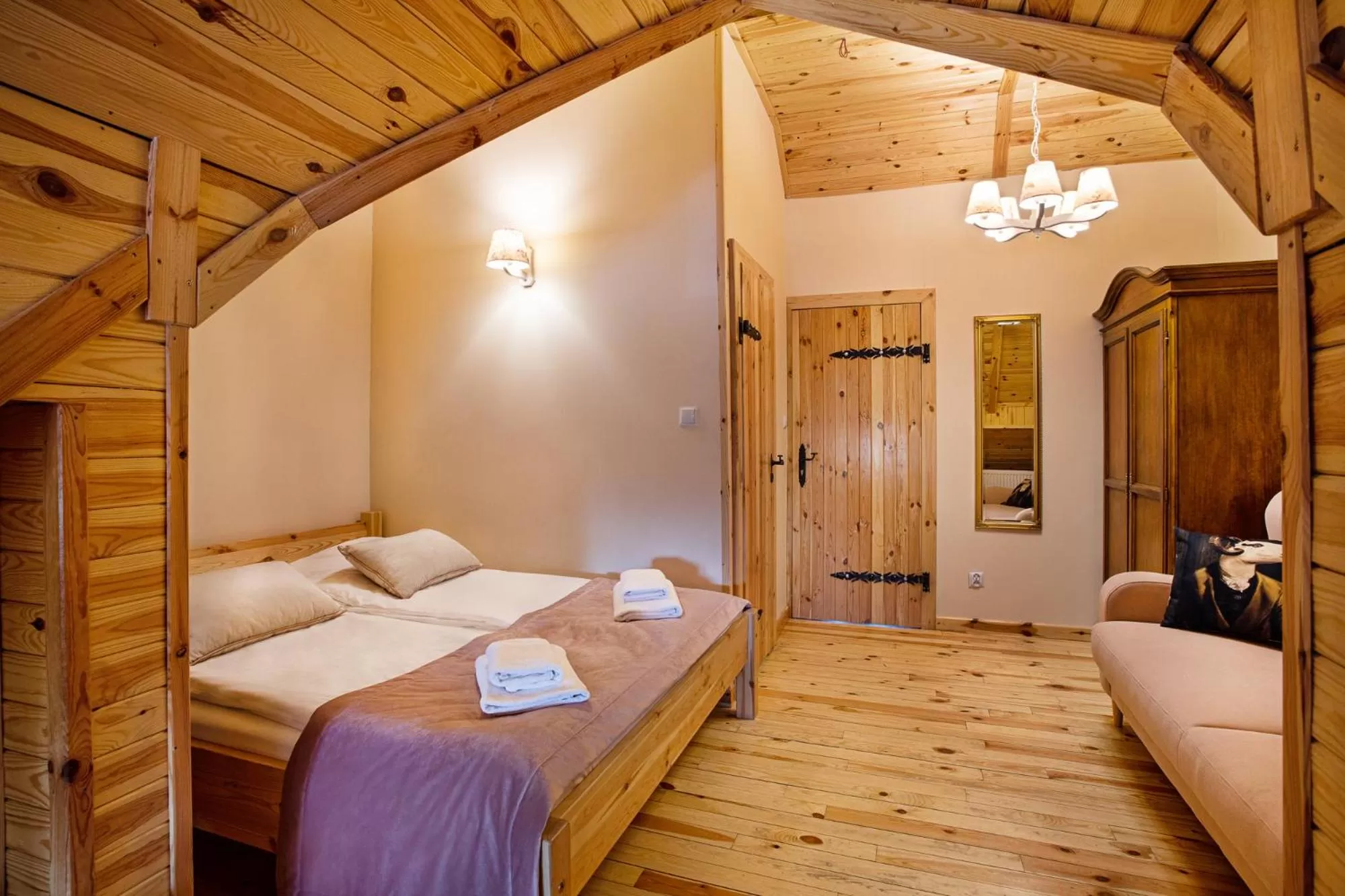 Bed in Skansen Bicz Resort