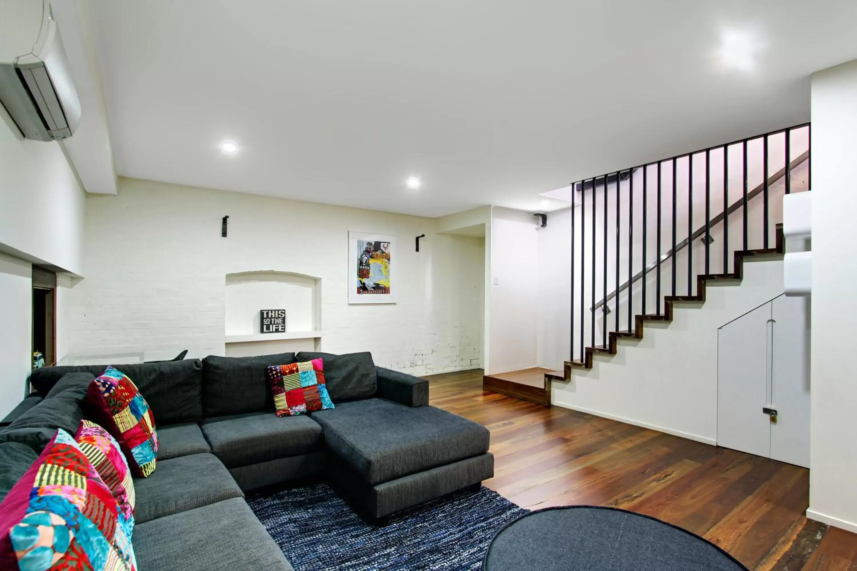 Bedroom, Seating Area in Byron Butter Factory Apartments