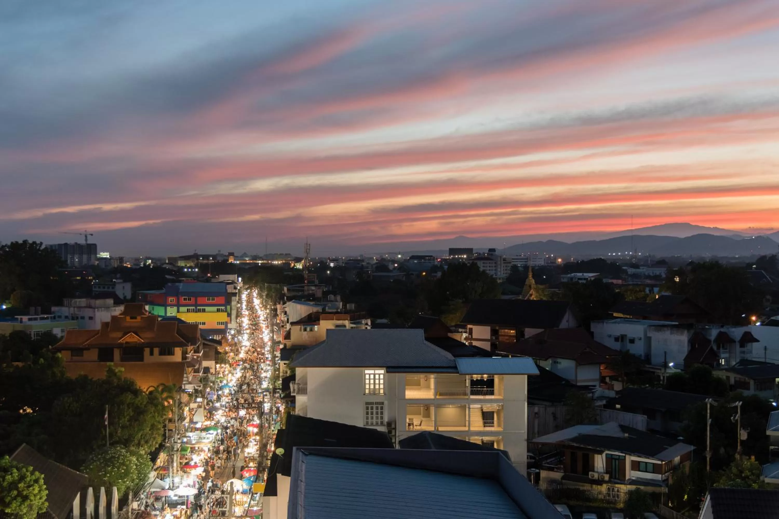 Street view in The Chateau Chiangmai Residence
