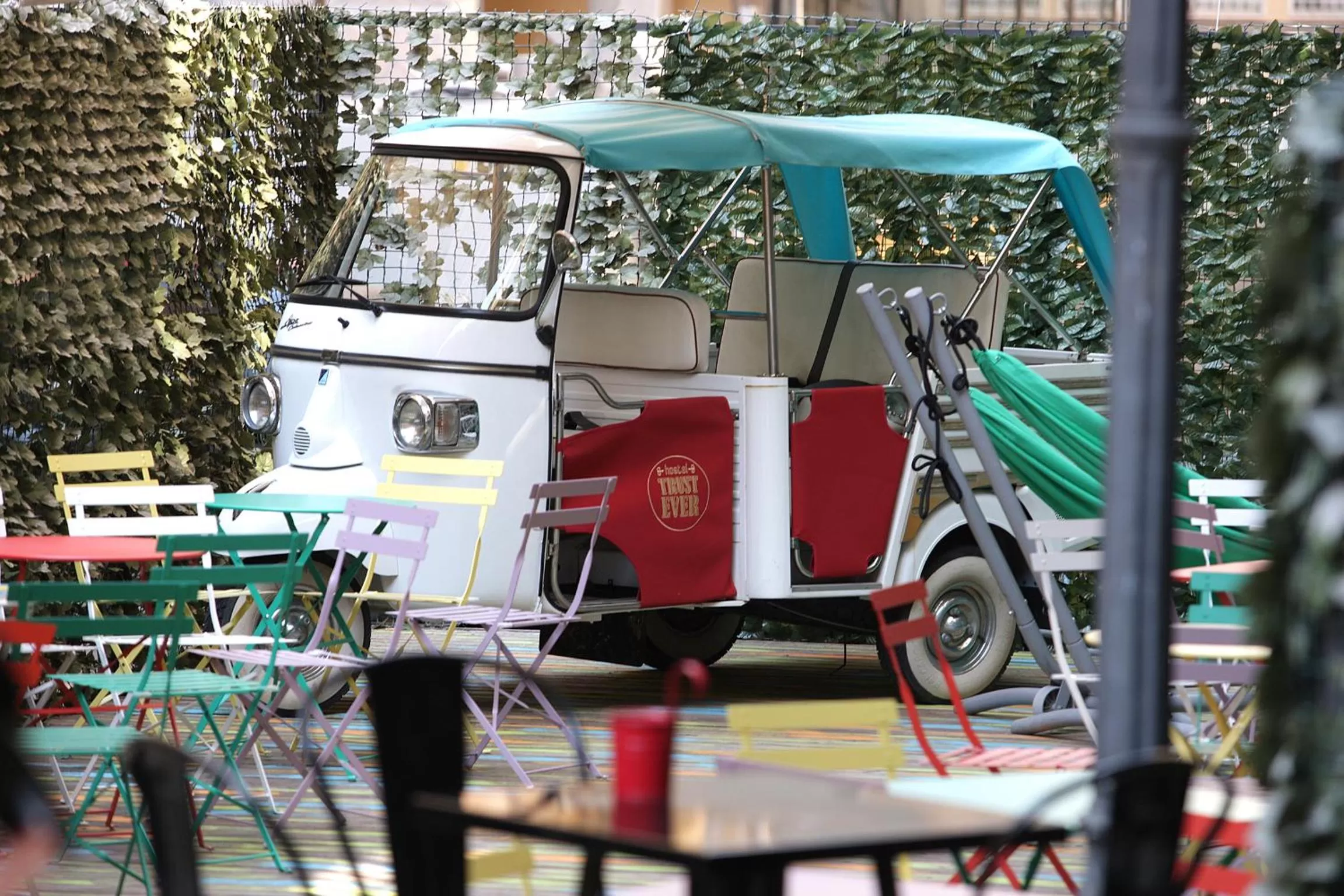 Garden in Hostel Trastevere