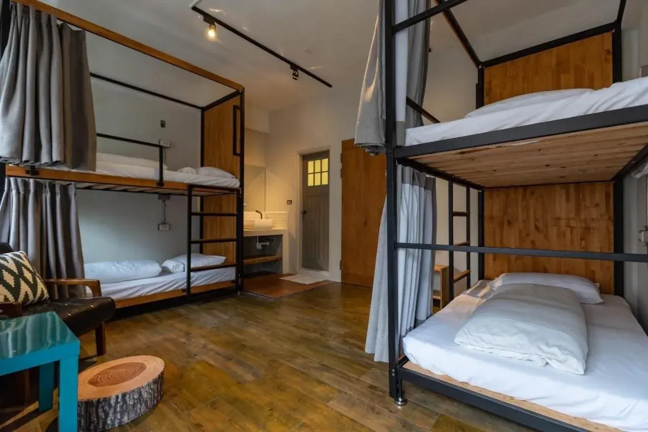 Bed, Bunk Bed in Cozy House Hostel