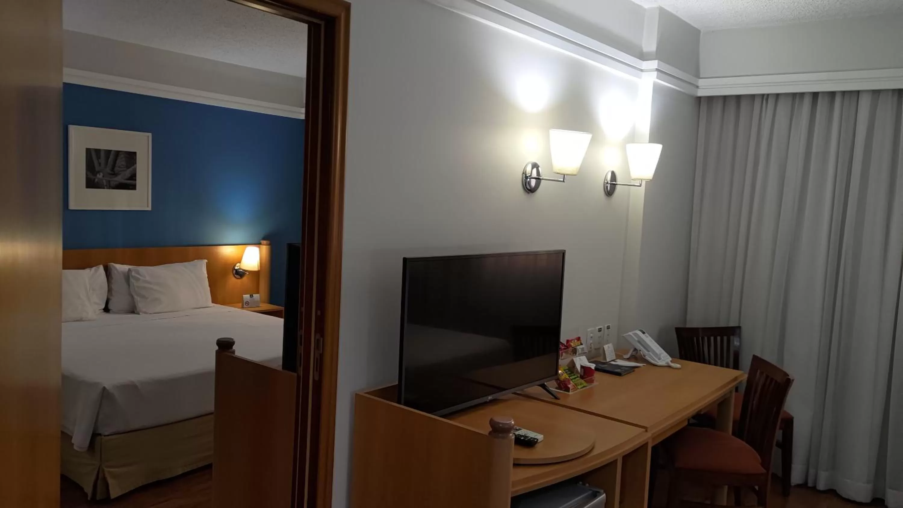 TV and multimedia, Bed in Slaviero São Paulo Downtown