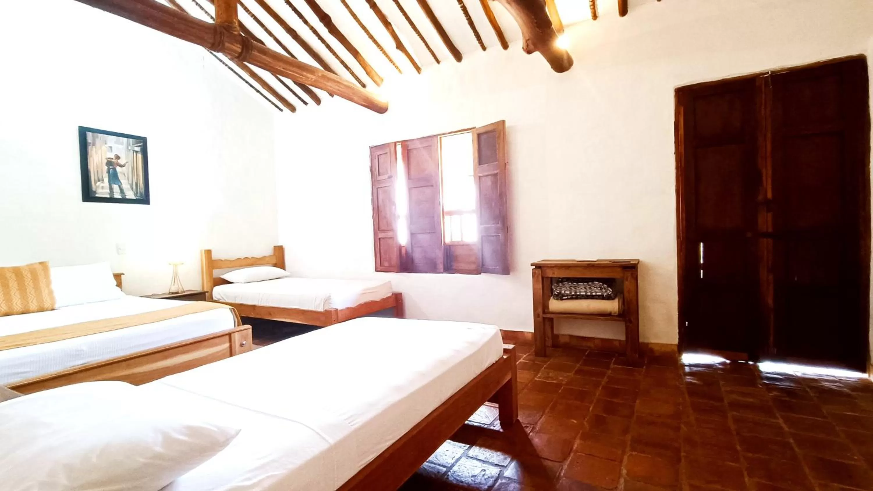 Bed in Hotel Finca Buenos Aires Barichara