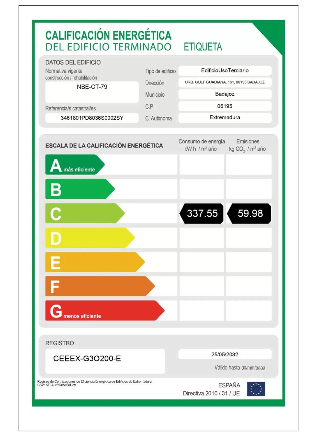 Logo/Certificate/Sign, Floor Plan in Ilunion Golf Badajoz