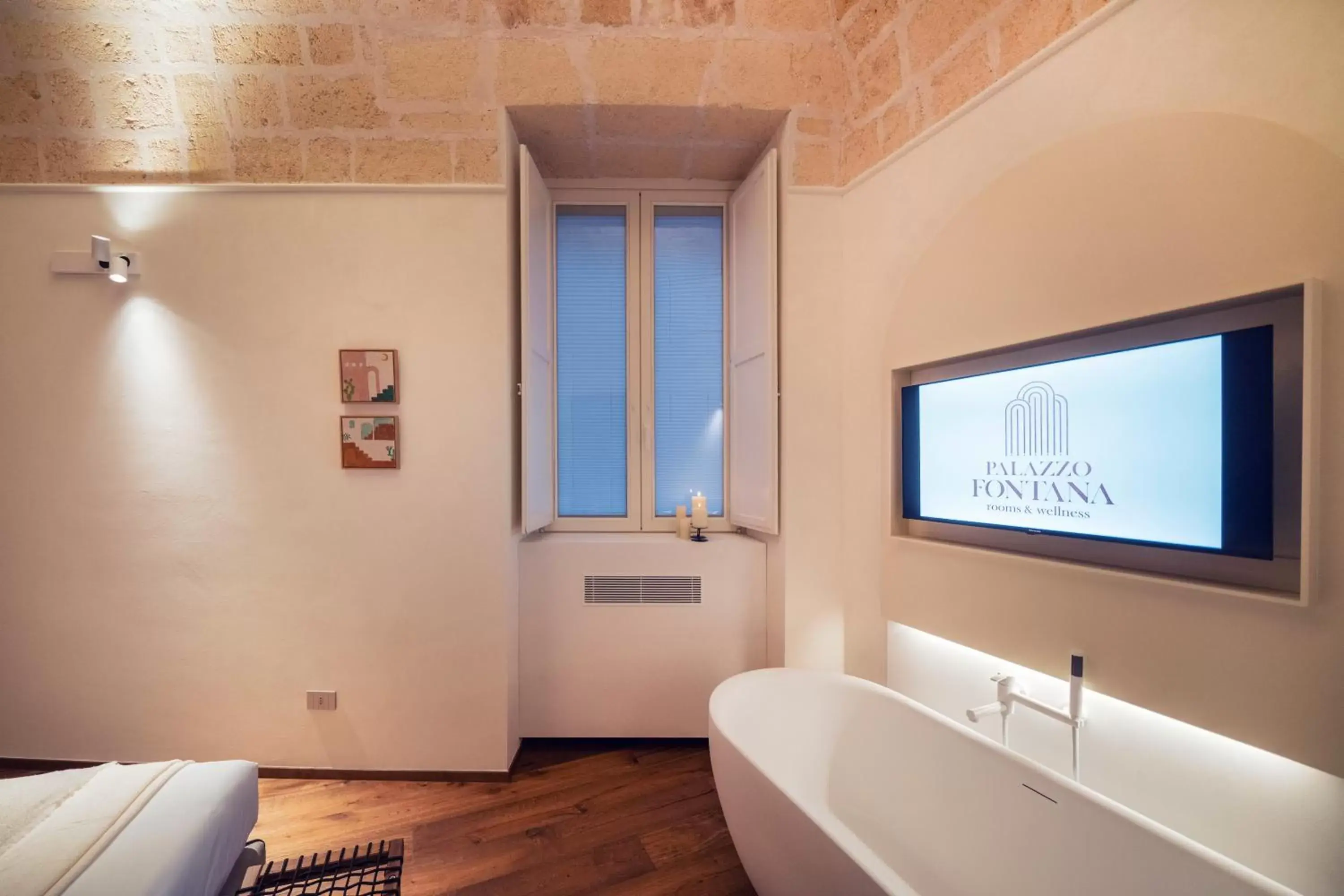 TV and multimedia, Bathroom in Palazzo Fontana