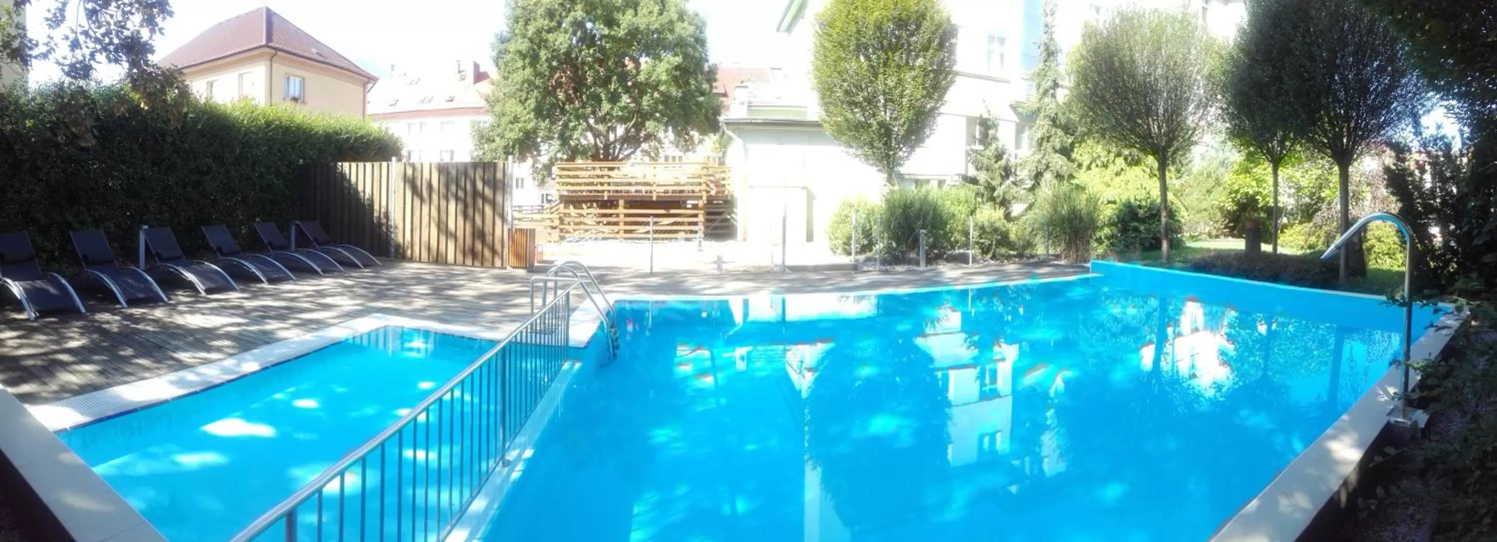 Swimming pool in Wellness Hotel Central