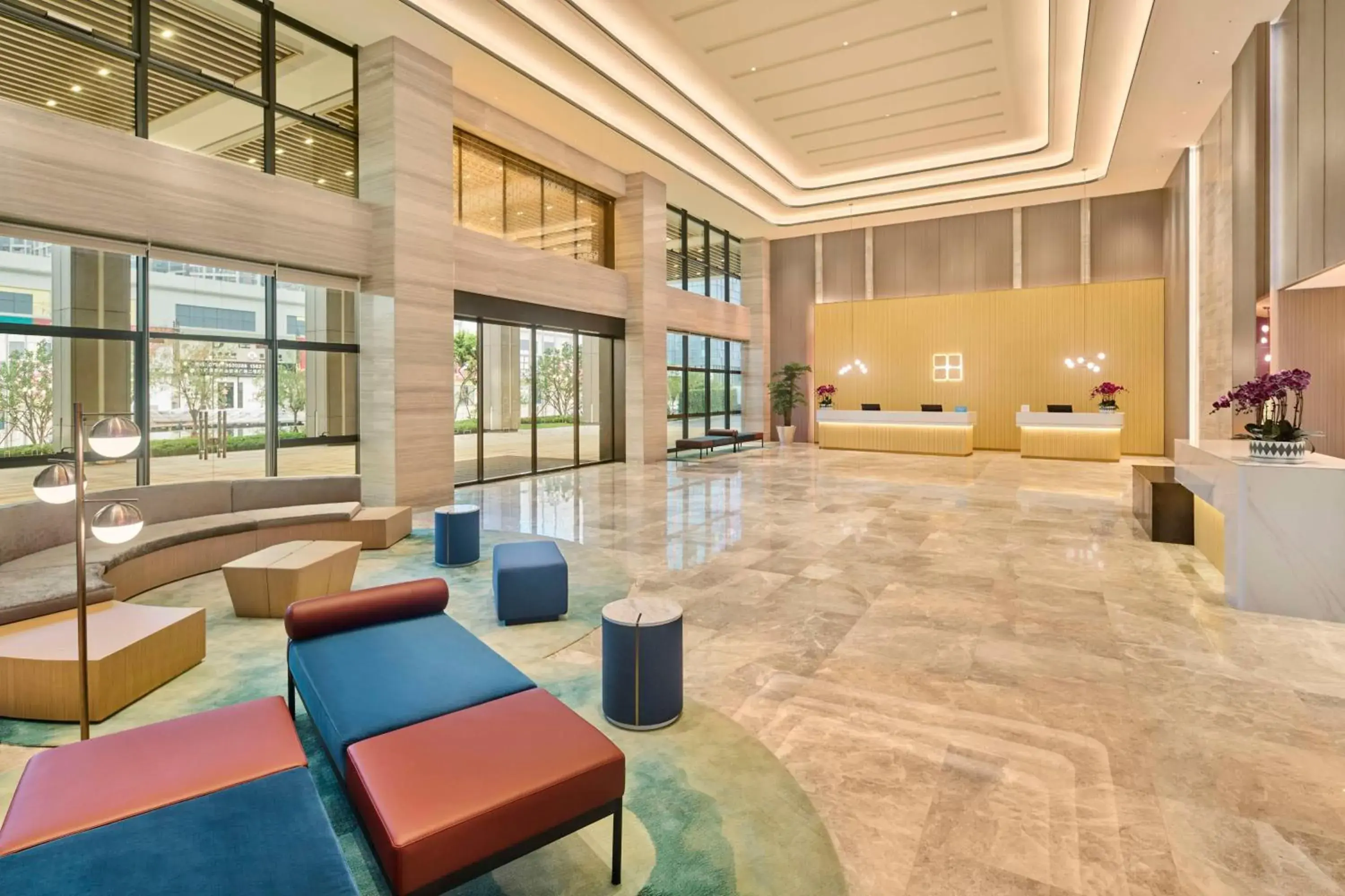 Lobby or reception in Hilton Garden Inn Zhuhai Jinan University Lobby or reception in Hilton Garden Inn Zhuhai Jinan University