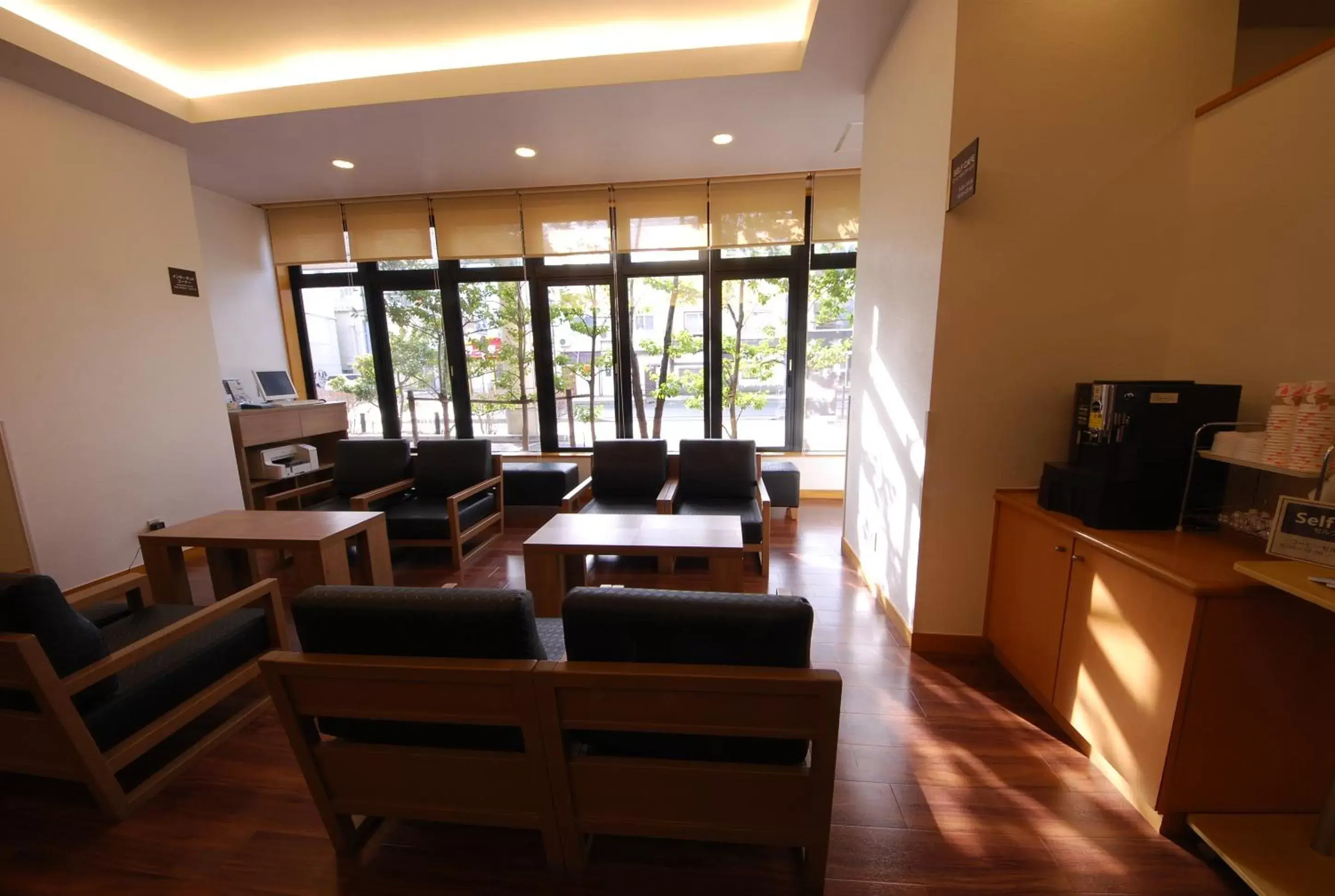 Lobby or reception, Restaurant/Places to Eat in Hotel Route-Inn Misawa
