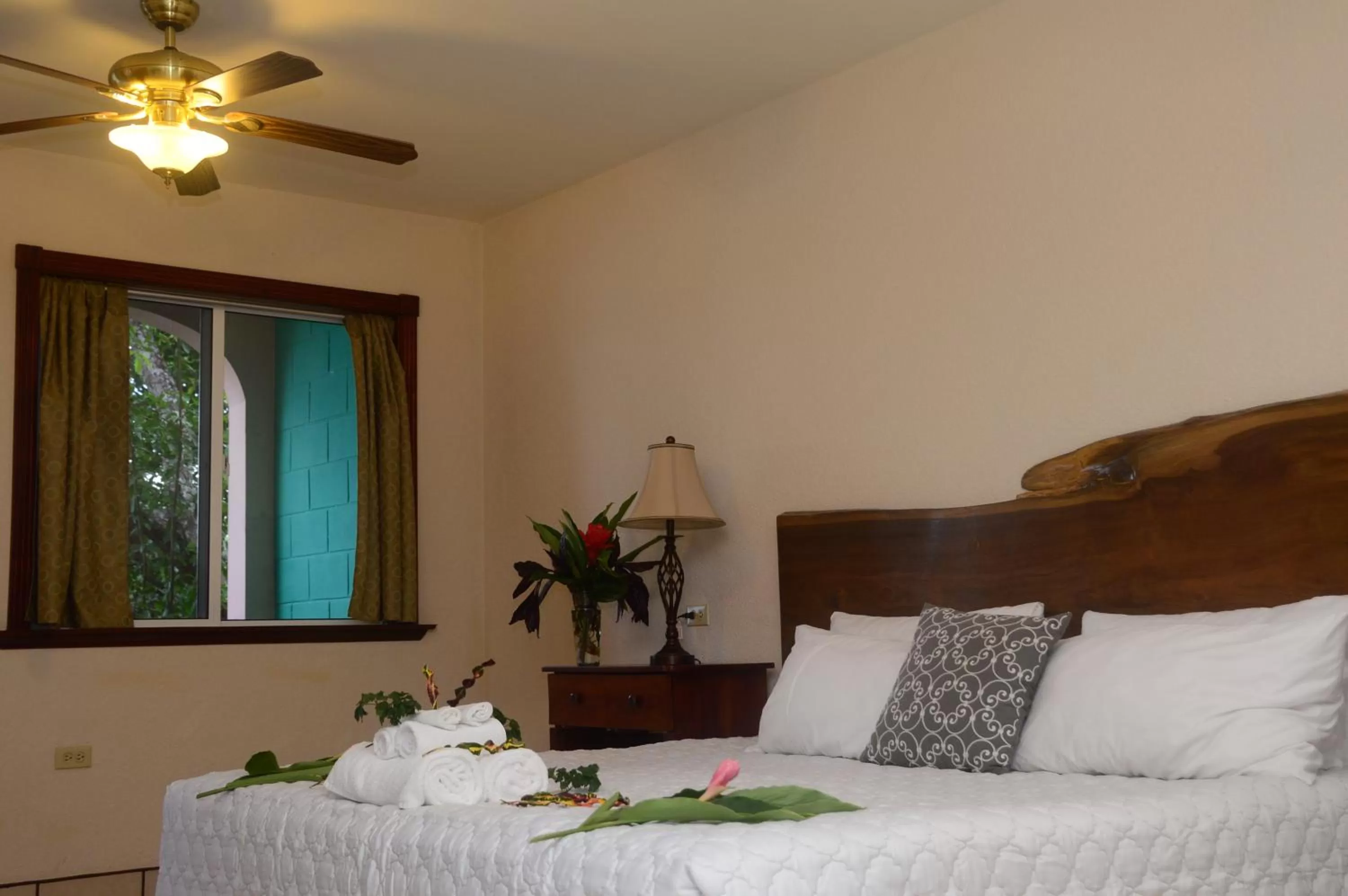 Photo of the whole room, Bed in Lamanai Hotel & Marina