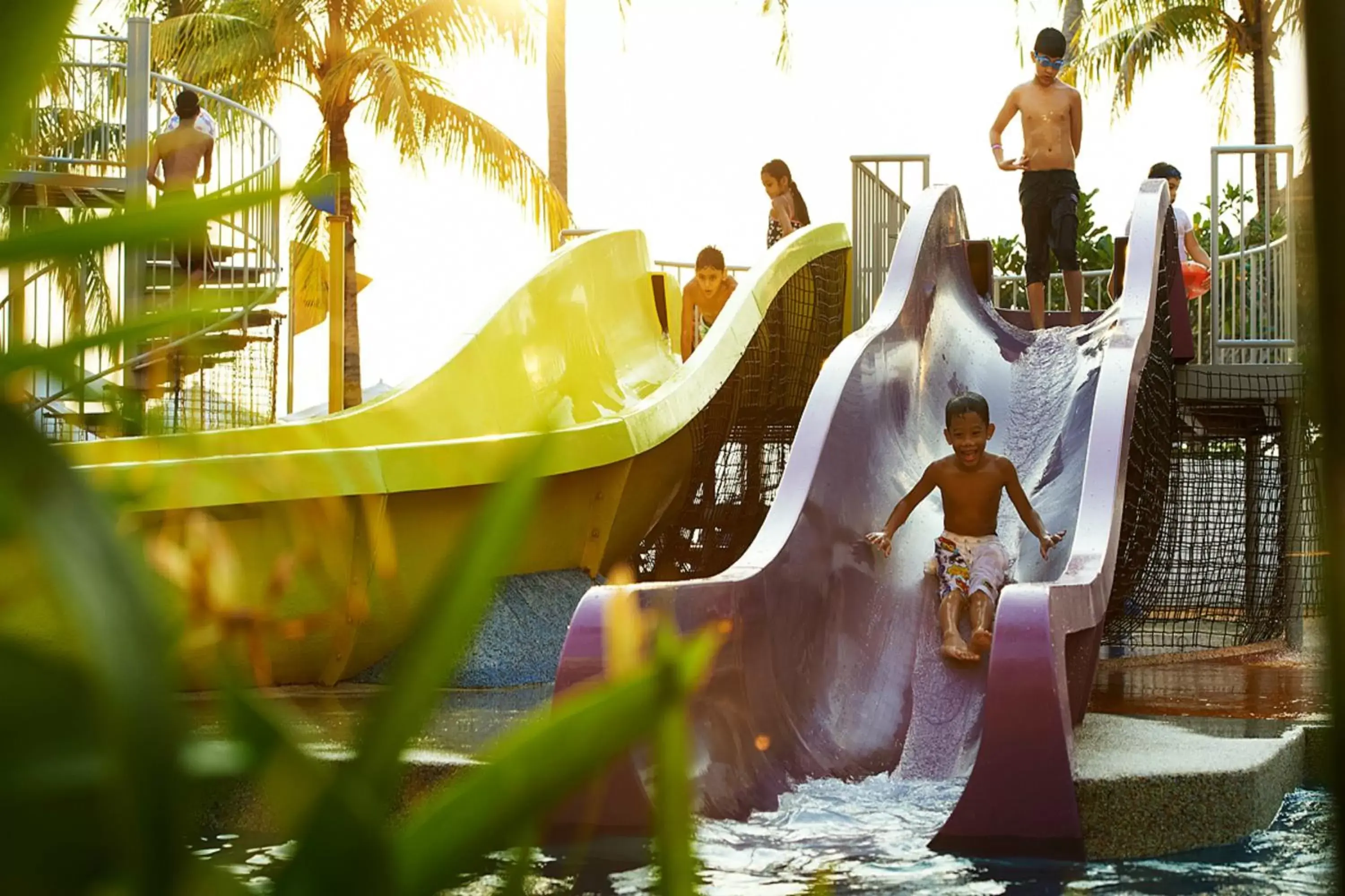 Aqua park in Hard Rock Hotel Penang