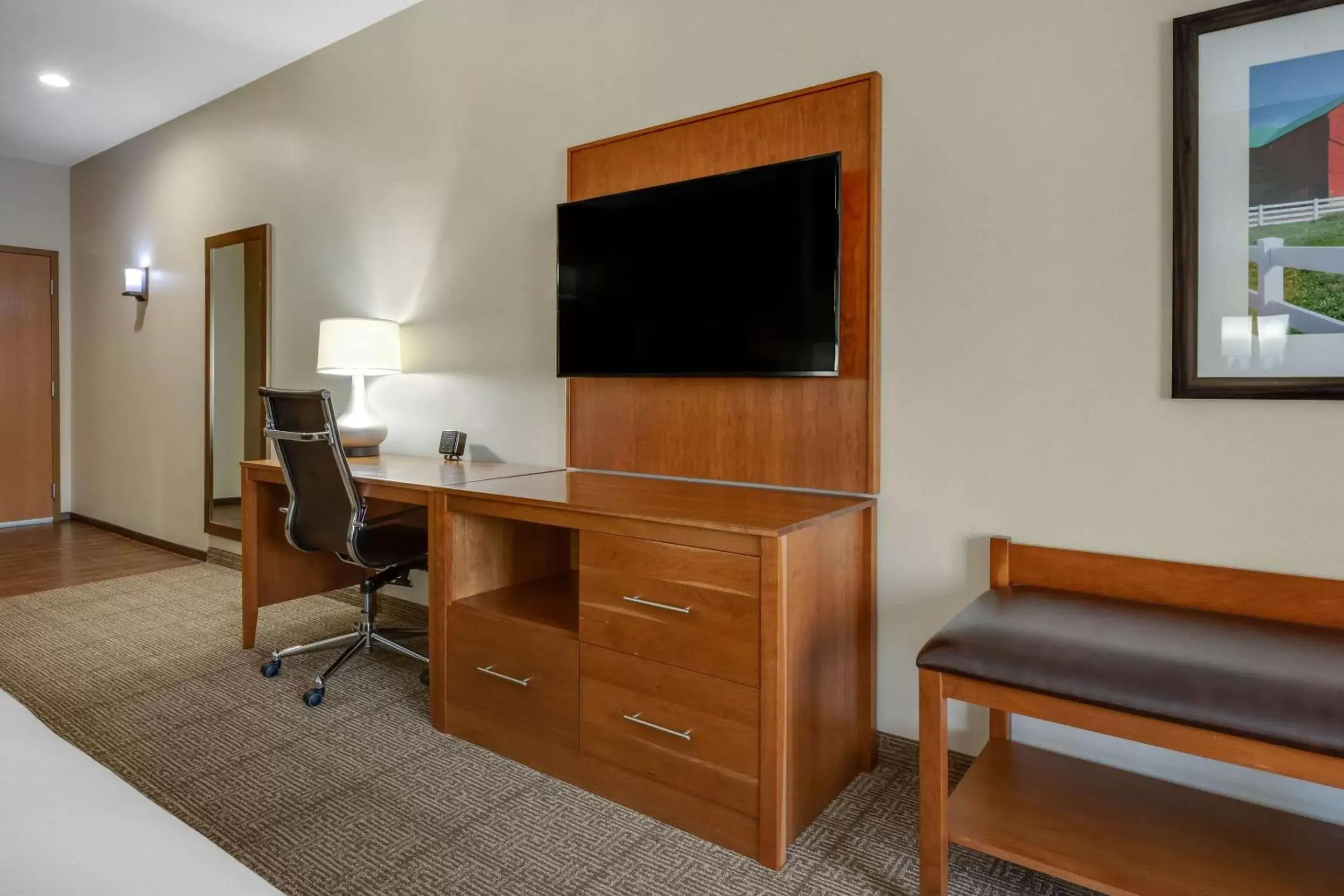 Bedroom, TV/Entertainment Center in Comfort Suites Hotel and Conference Center