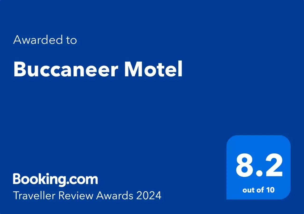 Certificate/Award, Logo/Certificate/Sign/Award in Buccaneer Motel