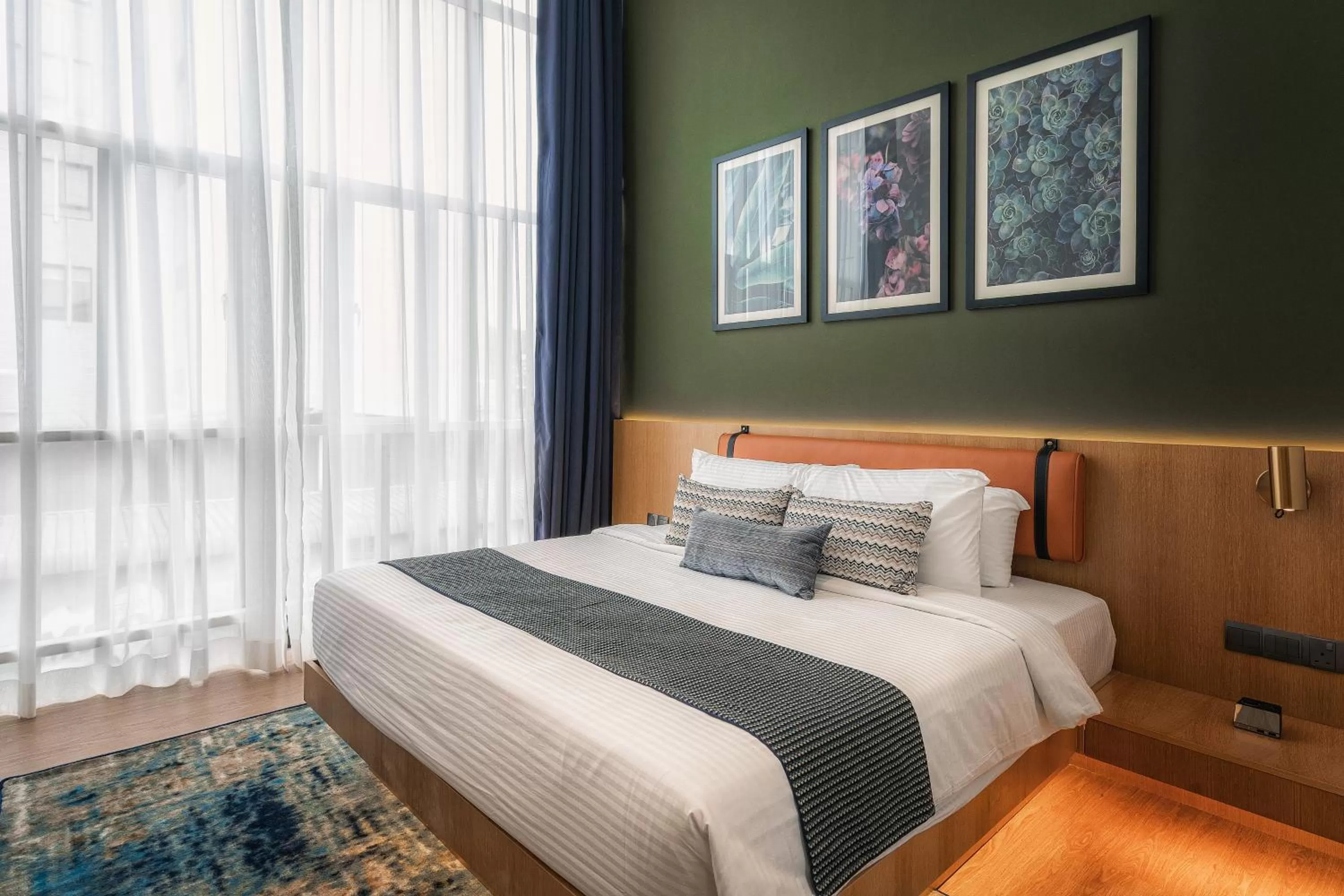 Bed in Macalister Hotel Managed by The Ascott Limited