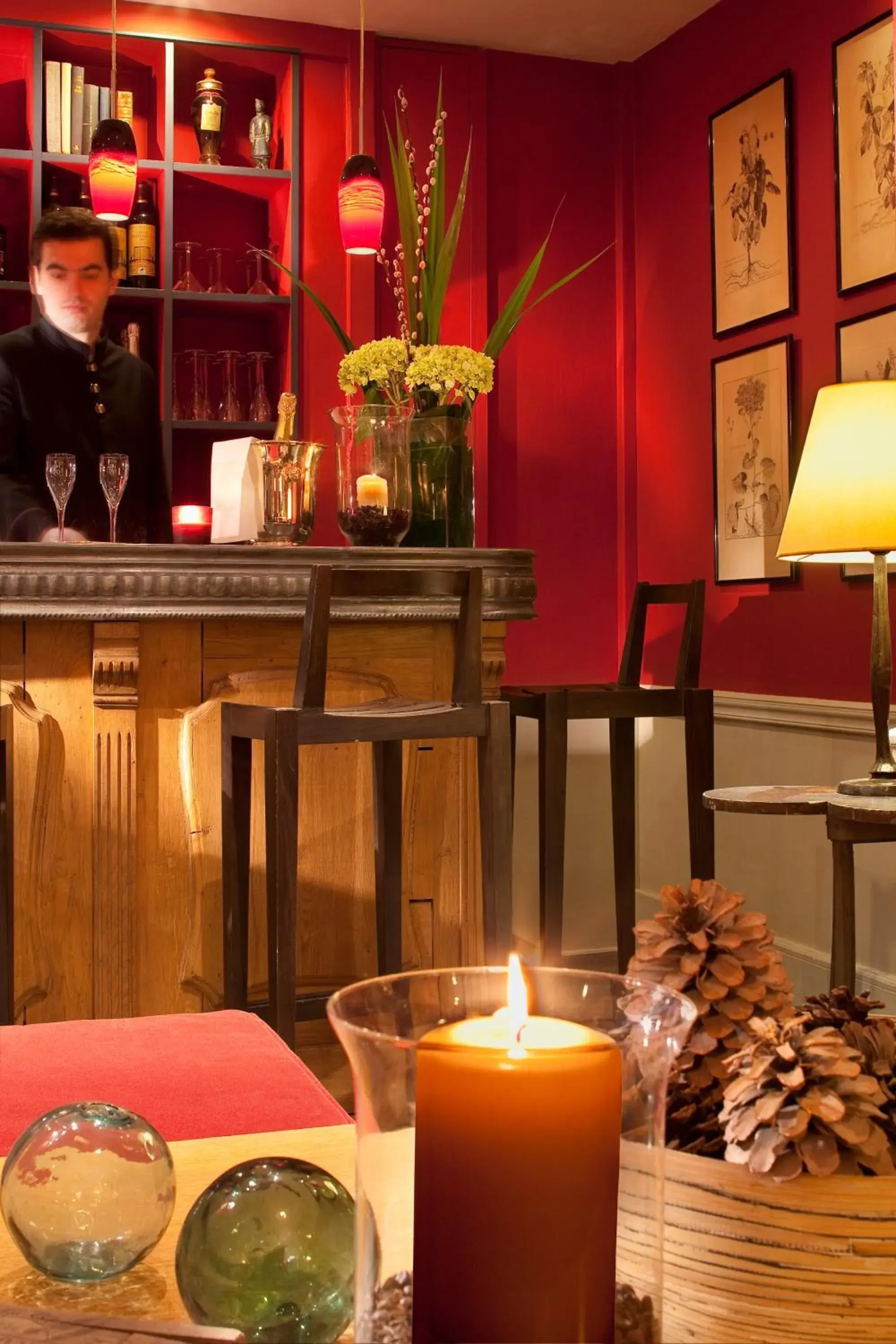 Lounge or bar, Restaurant/Places to Eat in Hôtel Sainte-Beuve