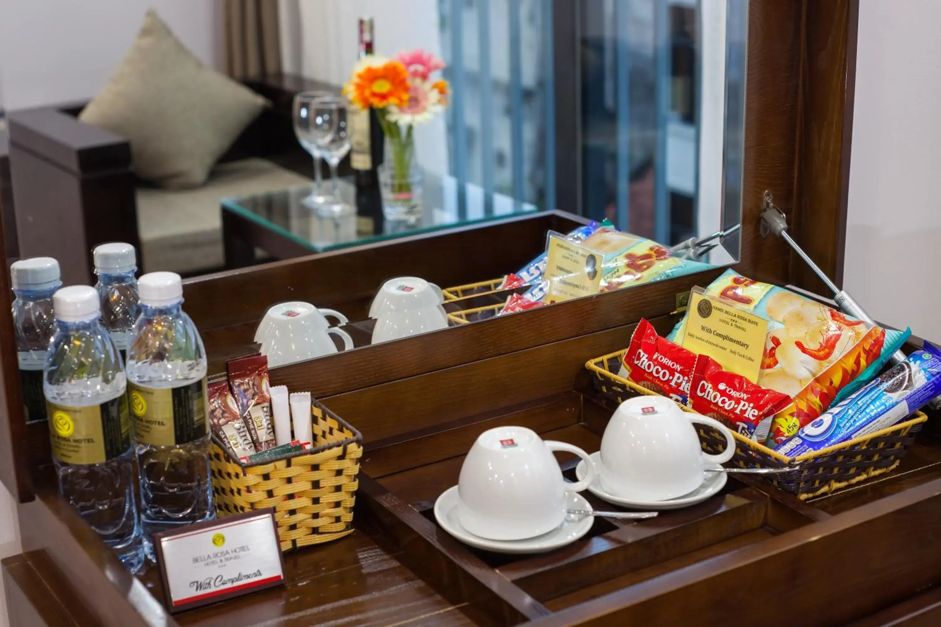 Coffee/tea facilities in Bella Rosa Hotel & Spa