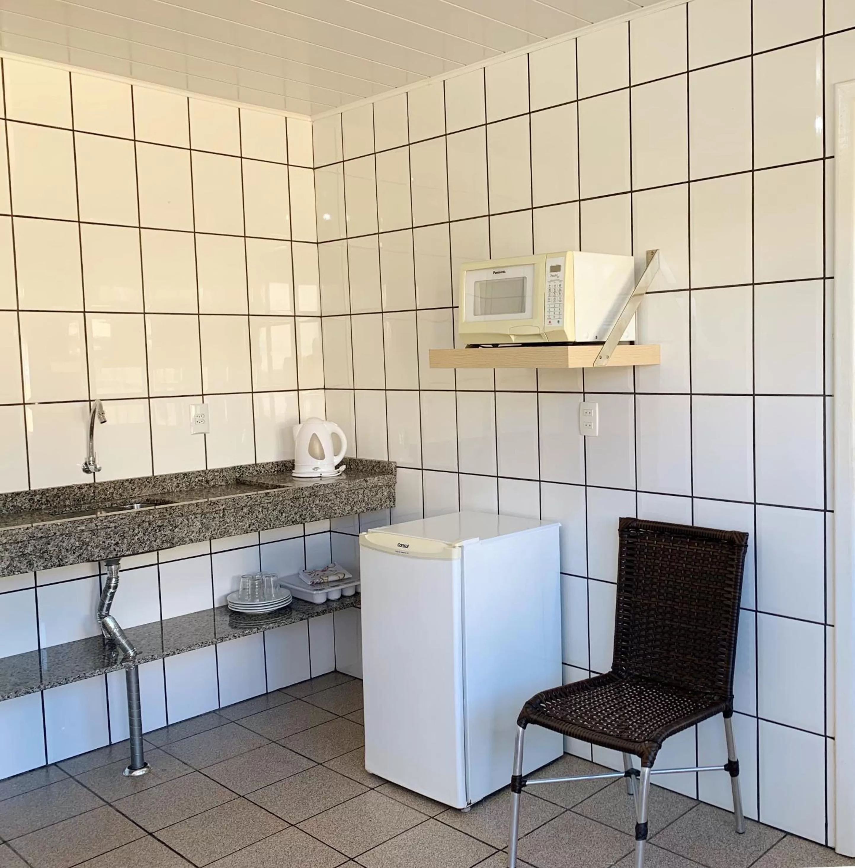 Kitchen or kitchenette in Pousada Mar Do Leste